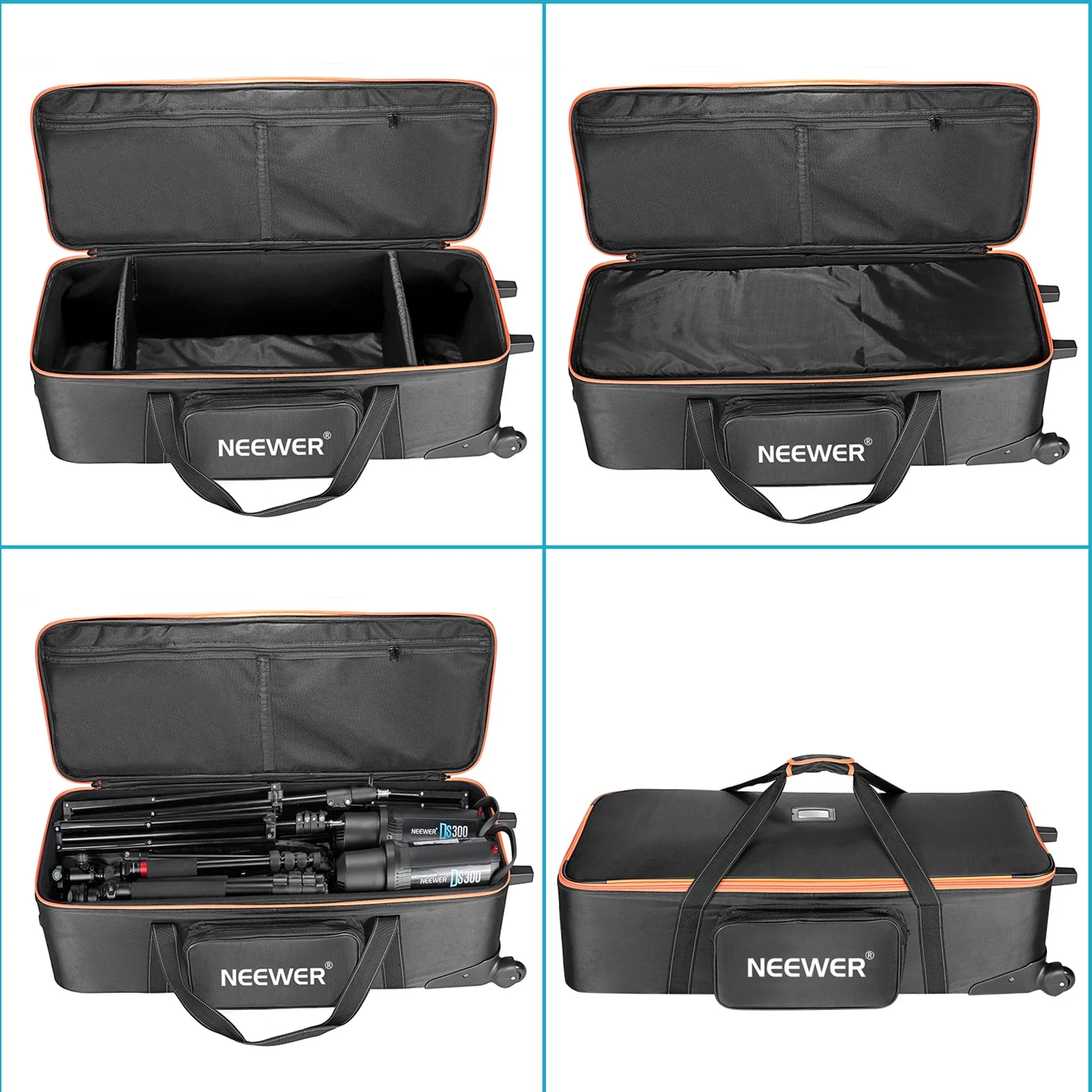 NEEWER 38"x15"x11" Studio Carrying Bag with Wheels - Image 5