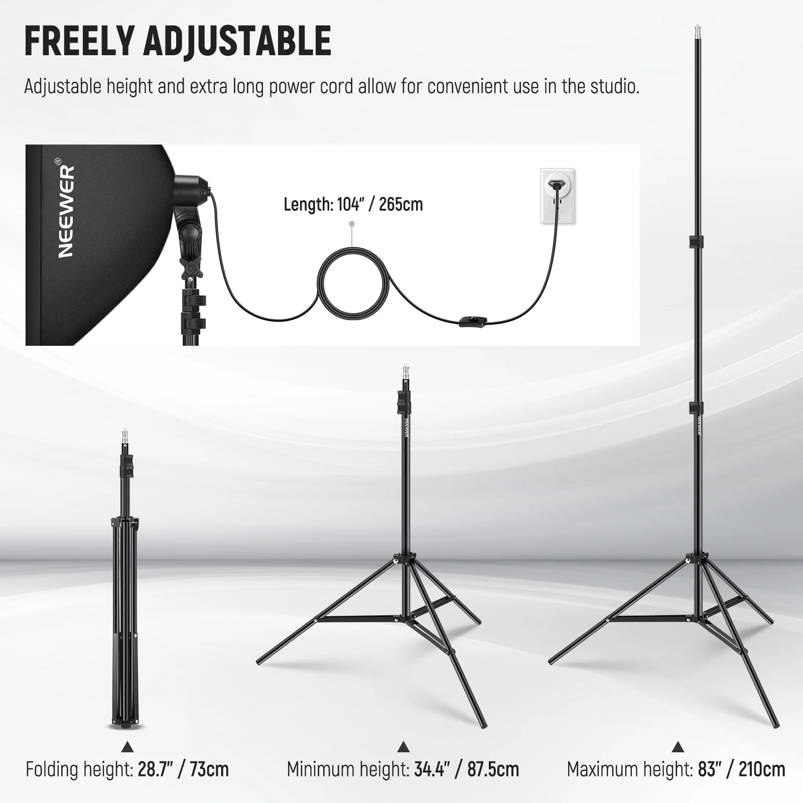 NEEWER NK200 24x24"/60x60CM 700W Photography Softbox Kit - Image 9