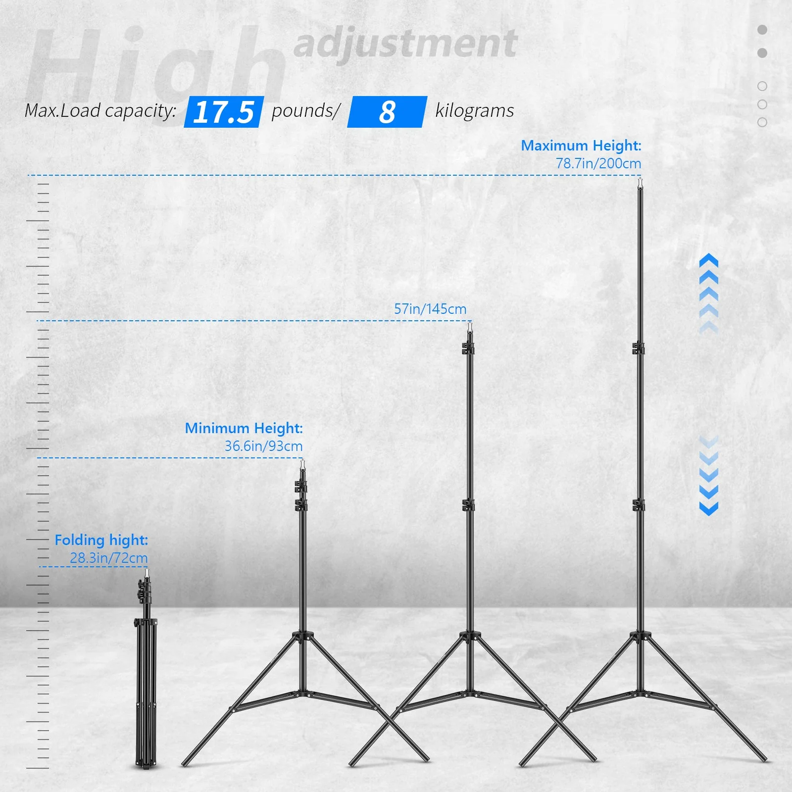 NEEWER ST-200 200cm Photography Light Stand - Image 3