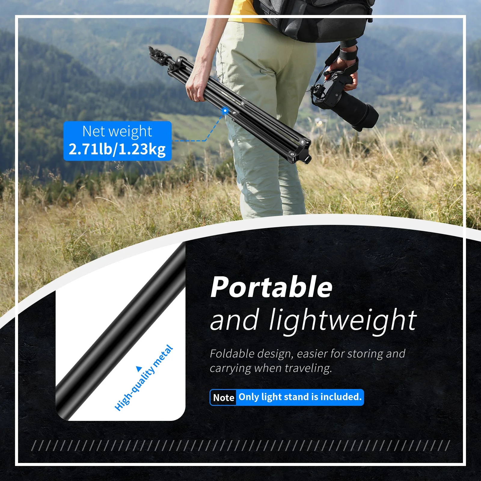 NEEWER ST-200 200cm Photography Light Stand - Image 7