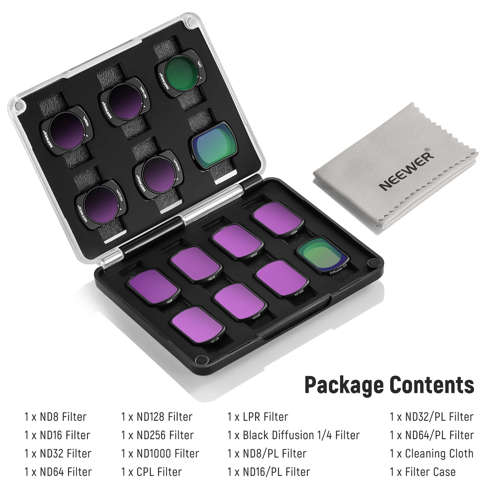 NEEWER 14 Pack Filter Set for DJI OSMO Pocket 3 / Pocket 4/ Xtra Muse - Image 9