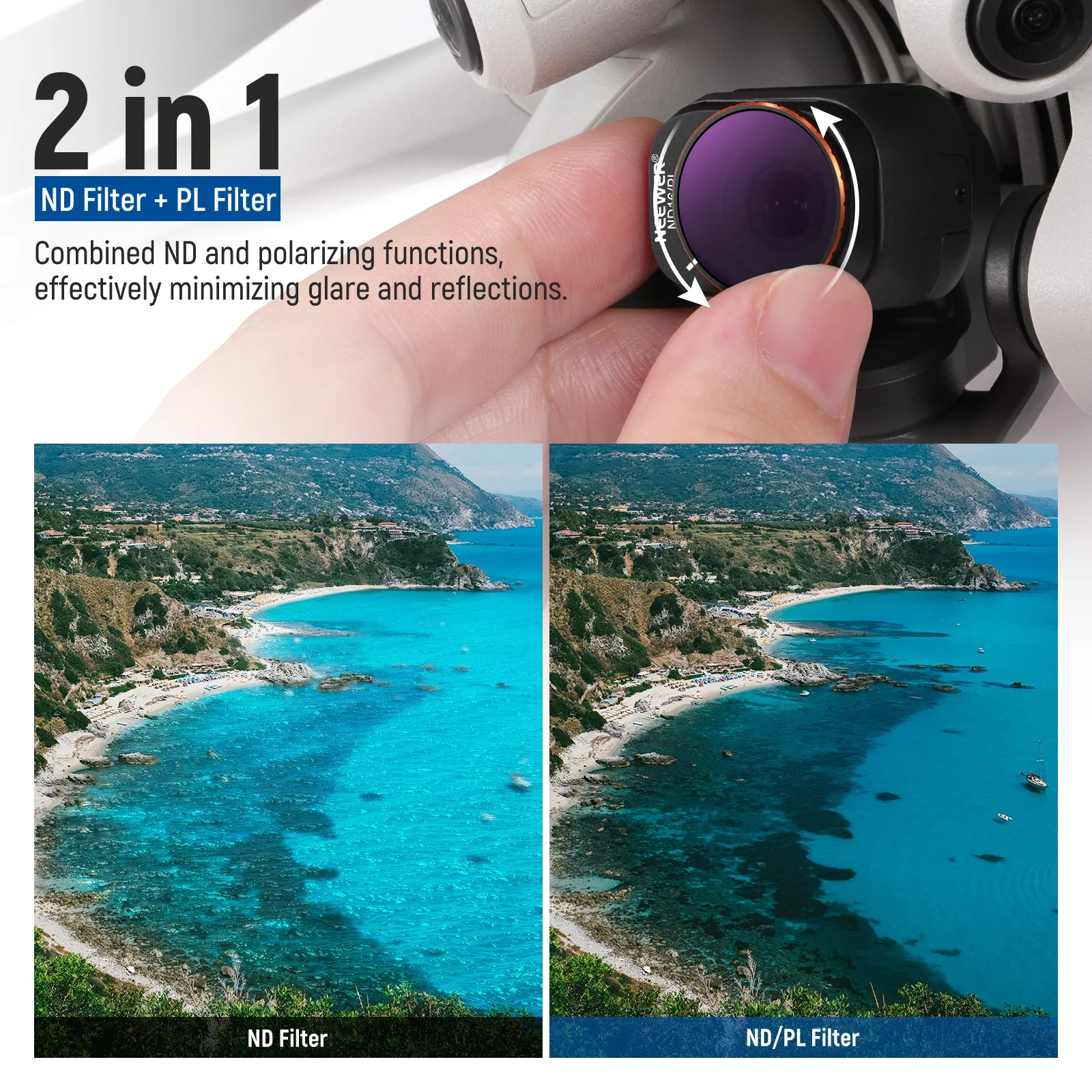 NEEWER 16 Pack ND & CPL & Effect Filter Set for DJI Mini 4 Pro - Image 4