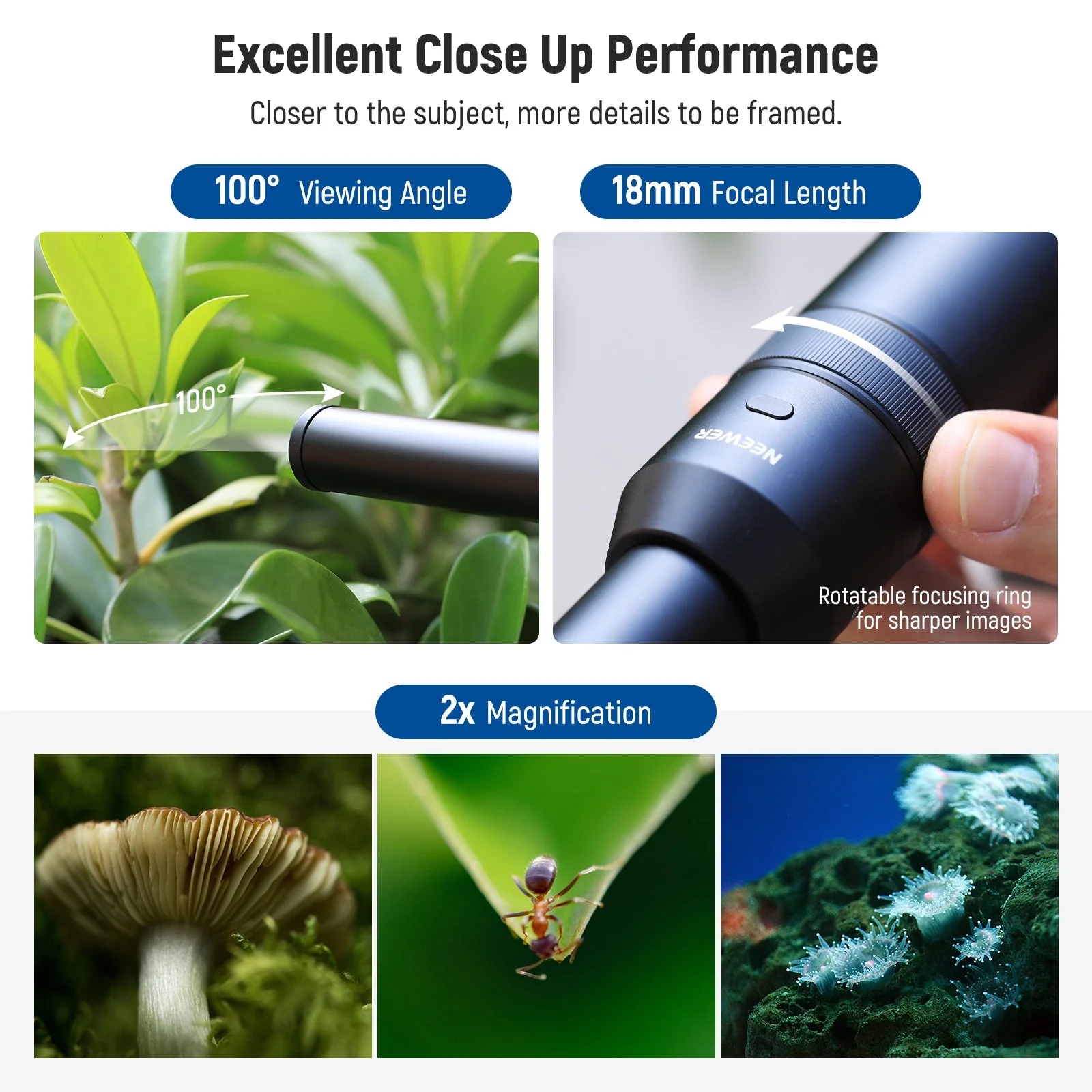 NEEWER LS-51 18mm 2x Macro Probe Lens with 17mm Thread - Image 3
