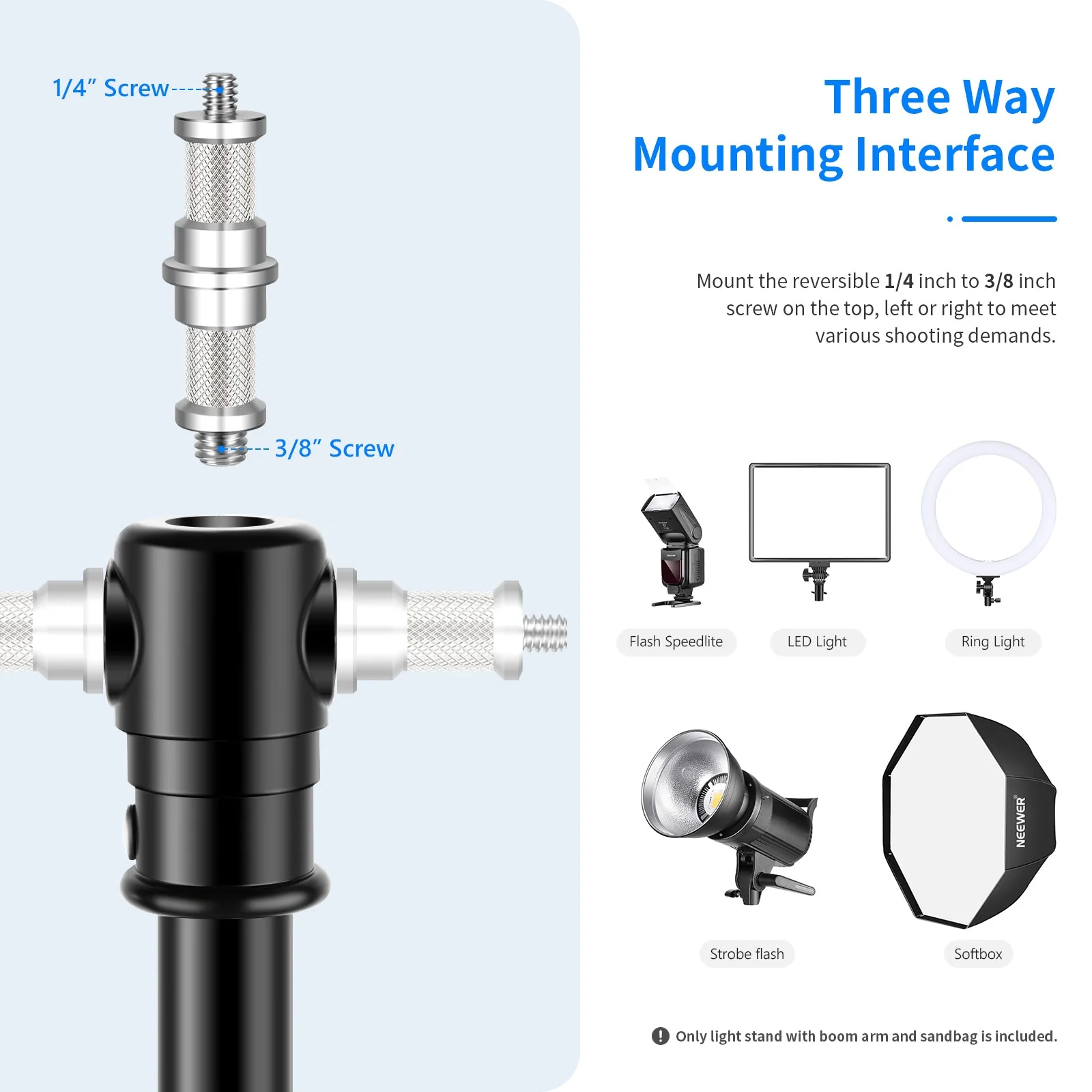 NEEWER ST-CB 297cm Photography Light Stand - Image 3