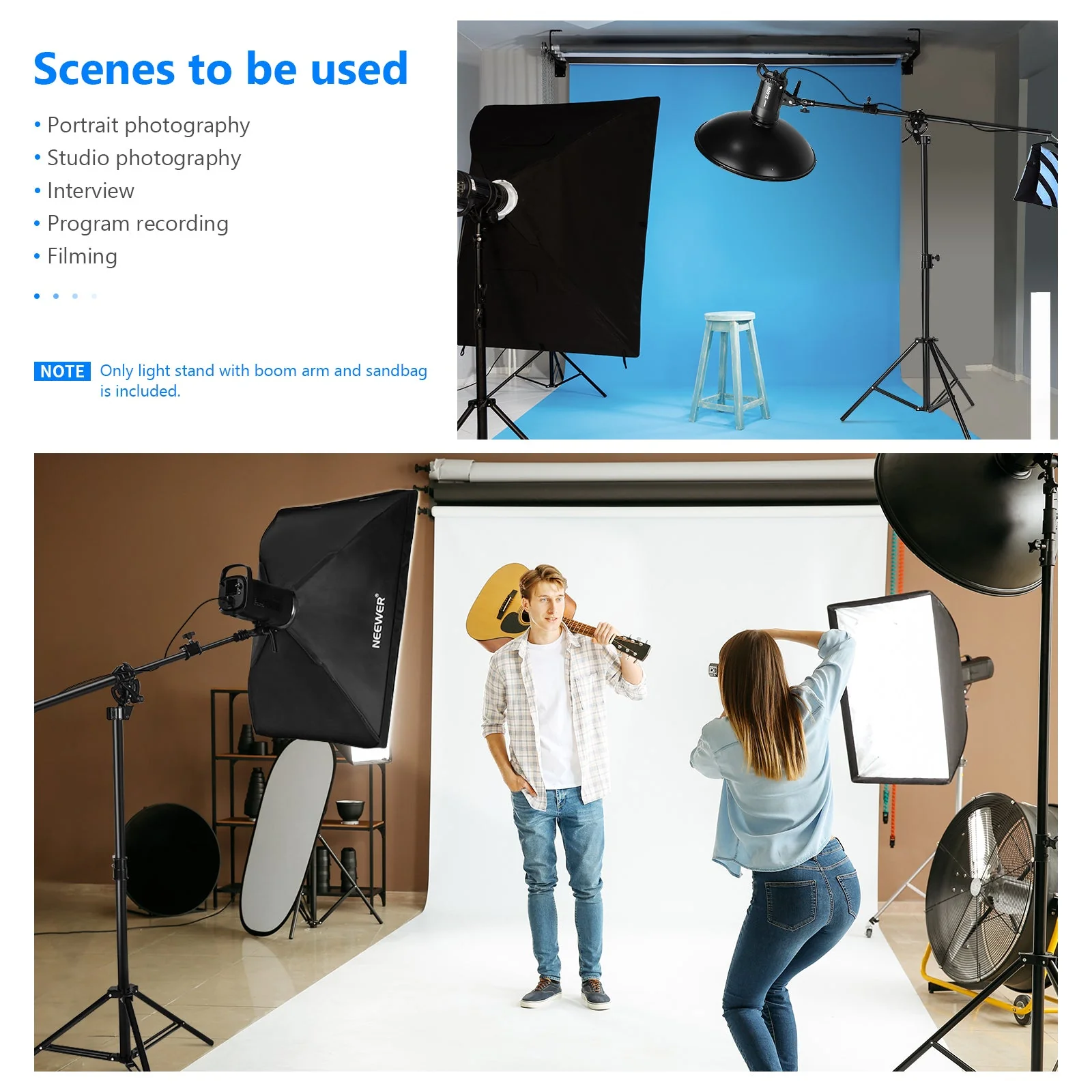 NEEWER ST-CB 297cm Photography Light Stand - Image 8