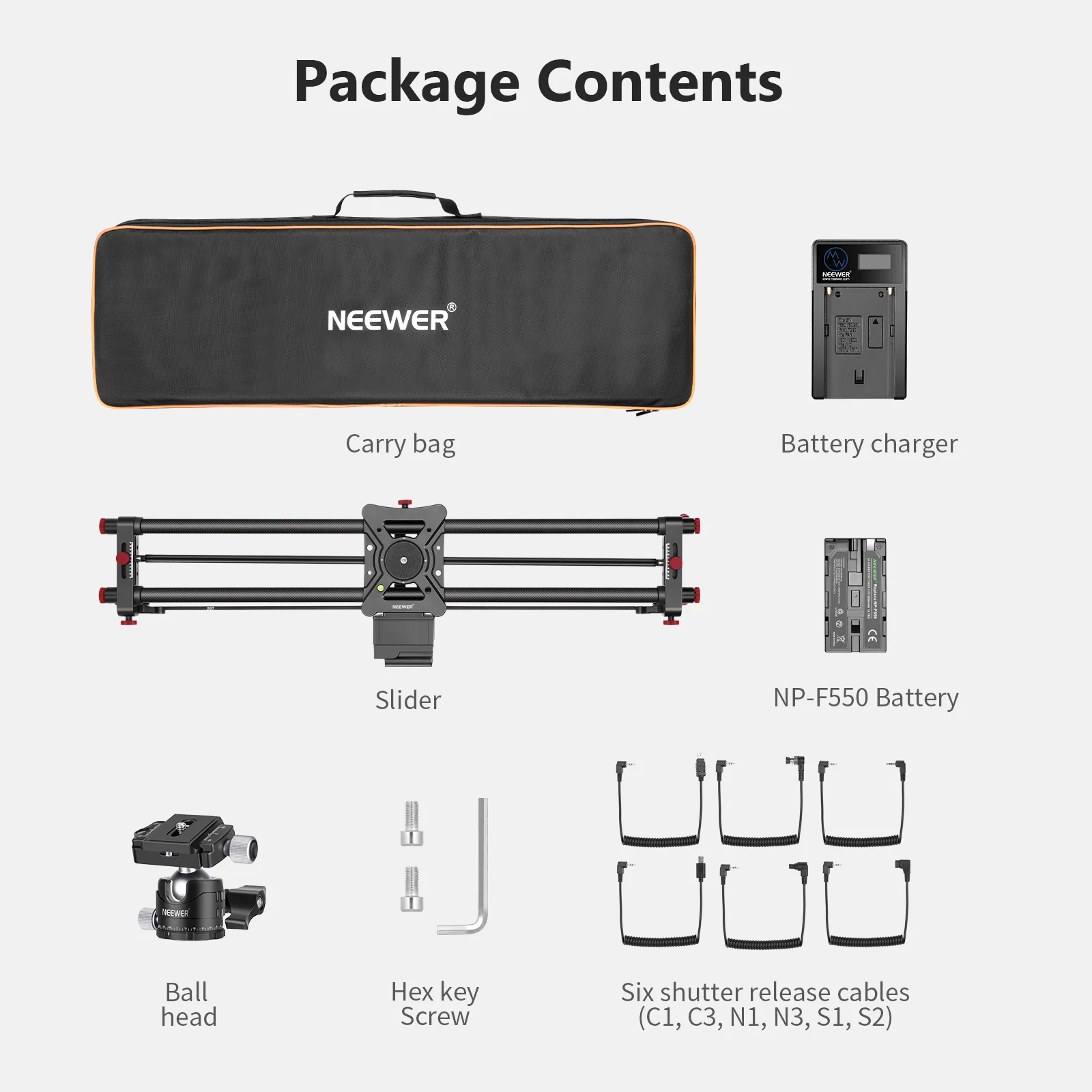 NEEWER ER1 Motorized Carbon Fiber Camera Slider - Image 25