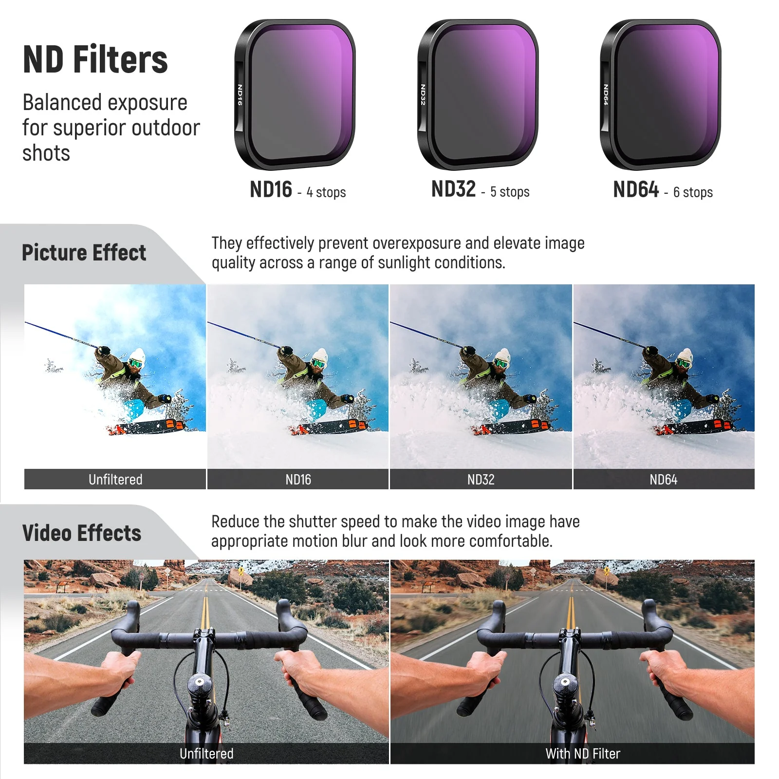 NEEWER 4 Pack ND & CPL Filter Set For insta360 Ace Pro - Image 4