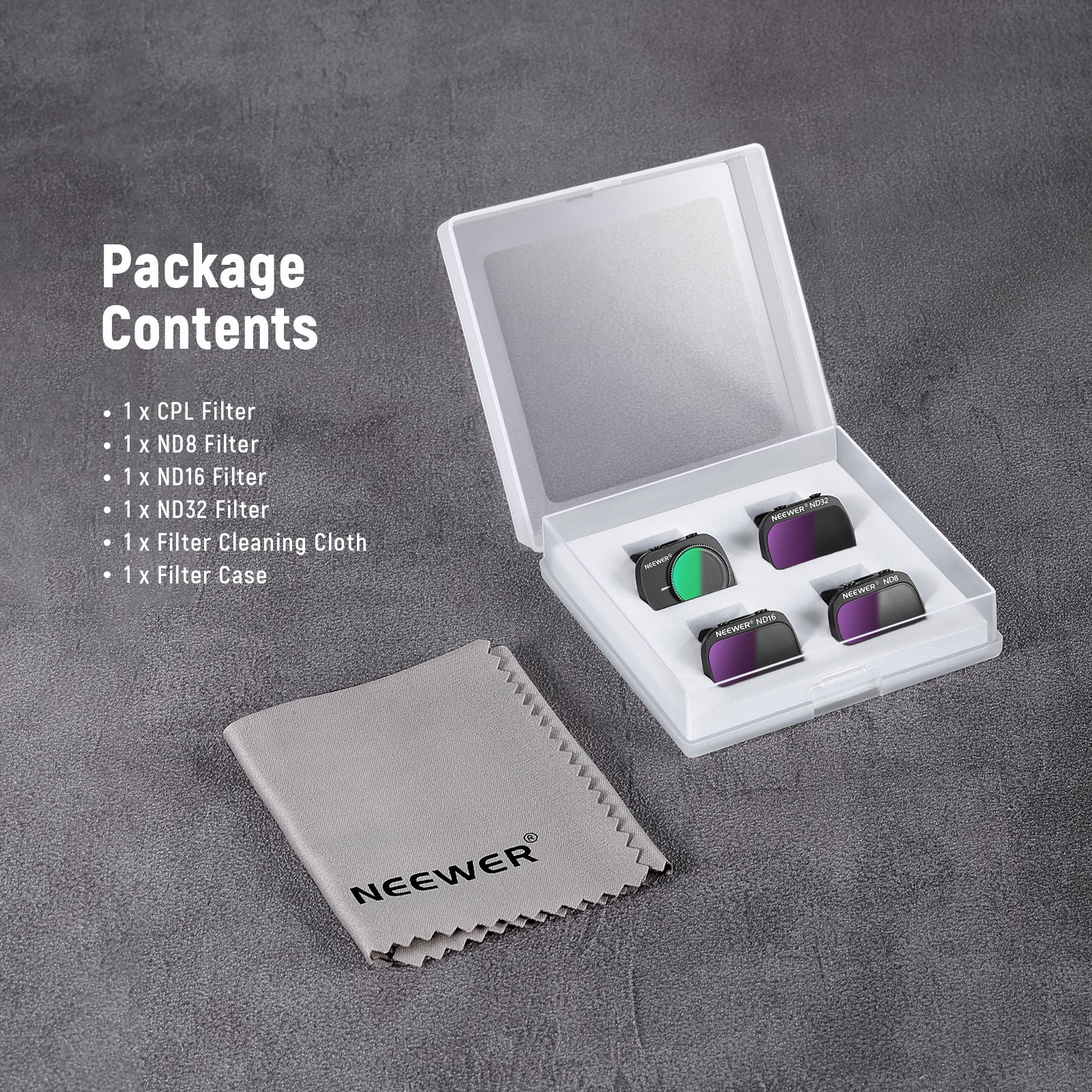 NEEWER 4-Pack ND Filter Set for DJI Mavic Mini/Mini 2/Mini SE/Mini 2SE - Image 9