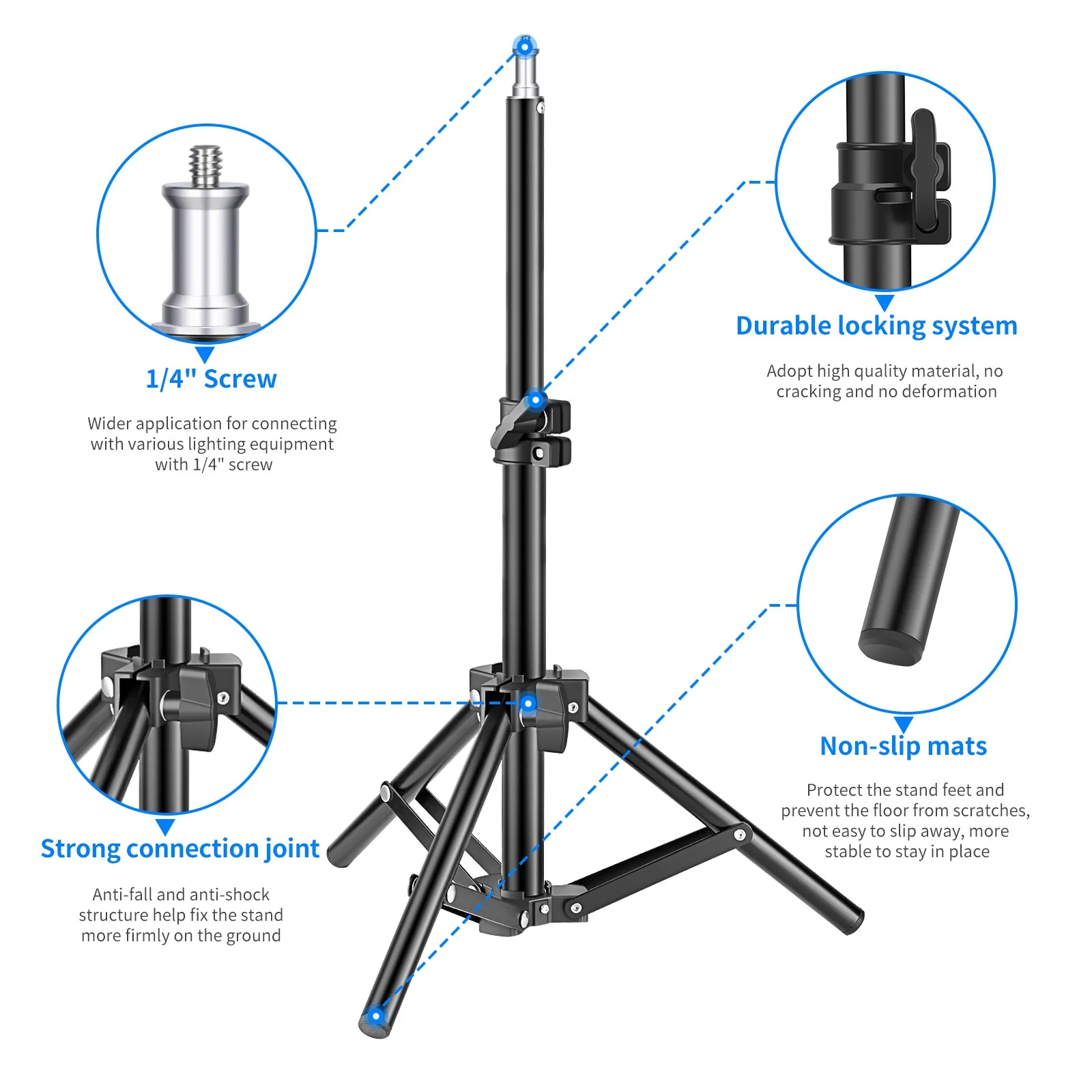 NEEWER ST-50MN 50cm Mini Photography Light Stand - Image 3