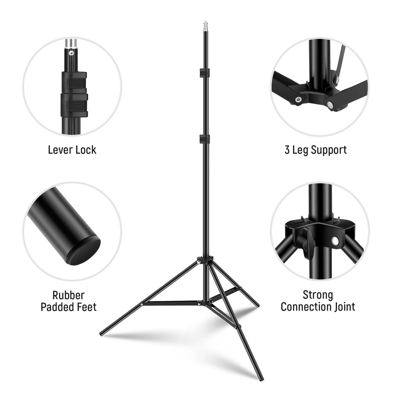 NEEWER ST210 2 Pack 210cm Photography Light Stand - Image 7