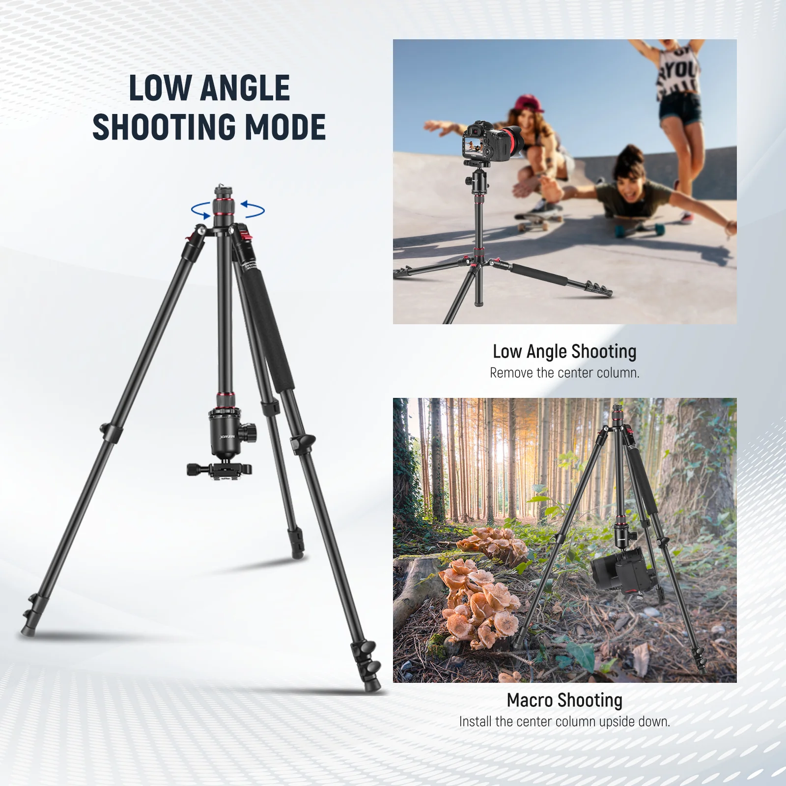 NEEWER TP77 77''/197 cm 2 In 1 Camera Tripod Monopod - Image 5