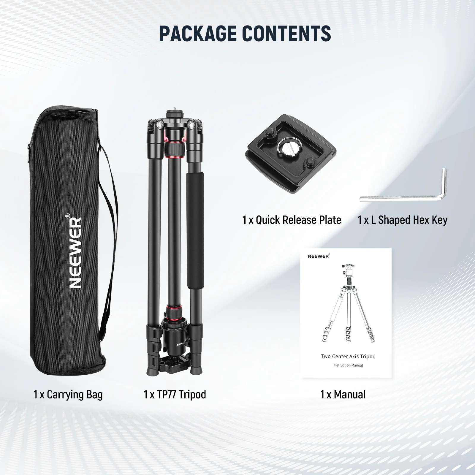 NEEWER TP77 77''/197 cm 2 In 1 Camera Tripod Monopod - Image 8