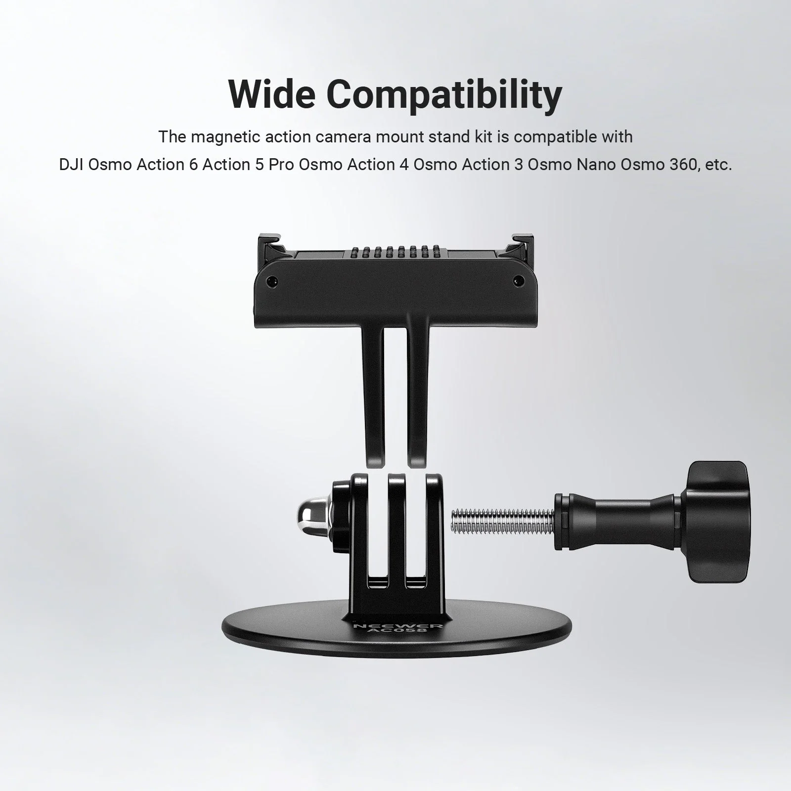 NEEWER AC058 Adhesive Base Mount Kit for DJI Osmo Nano/Osmo 360/Action 6 5 Pro 4 3 - Image 4