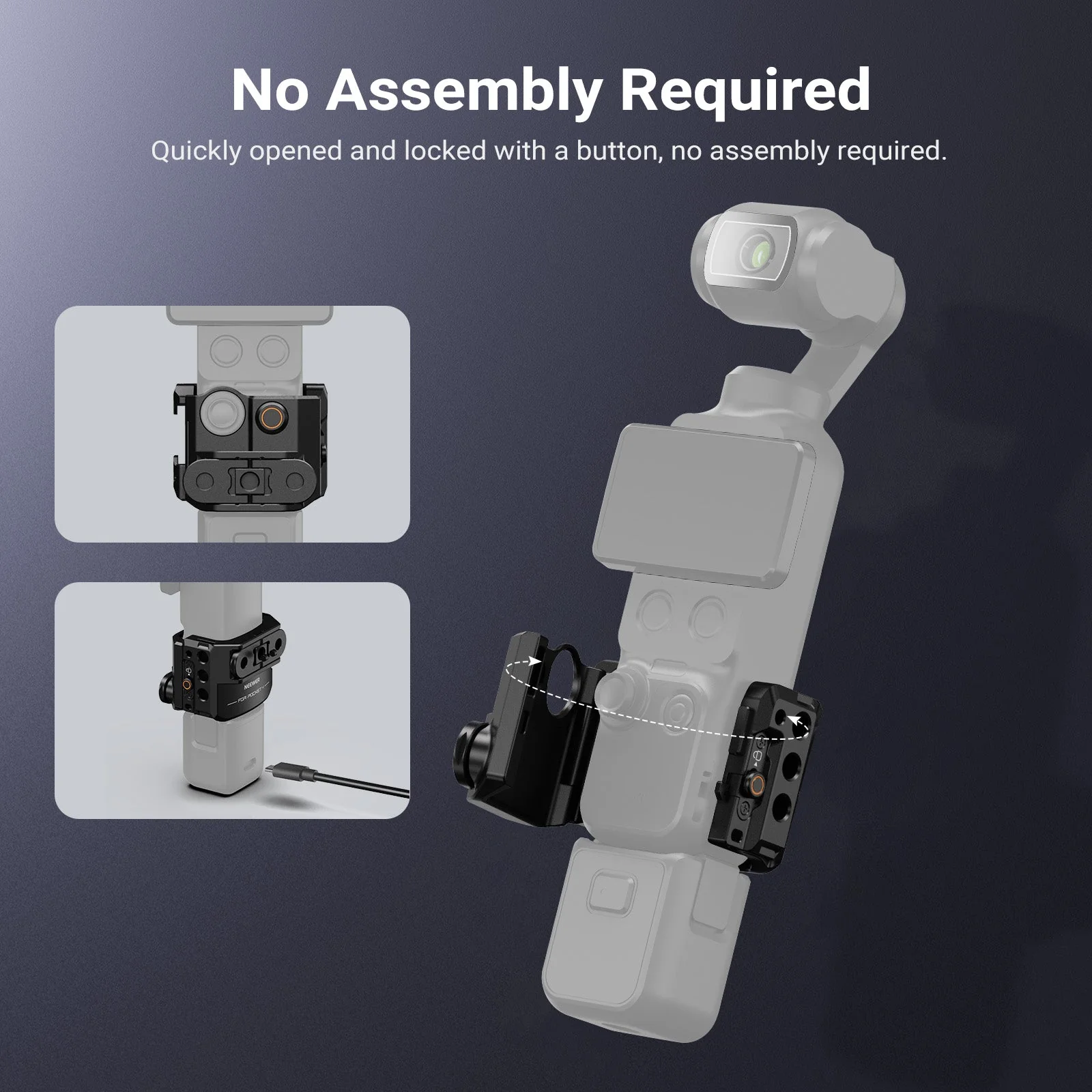 NEEWER AC069 Action Camera Cage Compatible with DJI Osmo Pocket 4 - Image 3