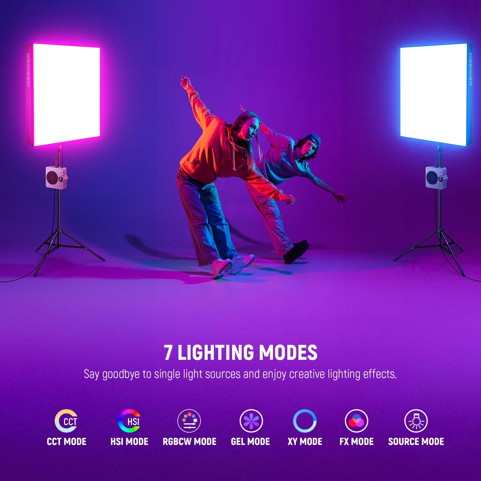 NEEWER AF200C Pro 200W Flexible RGB LED Video Light - Image 3