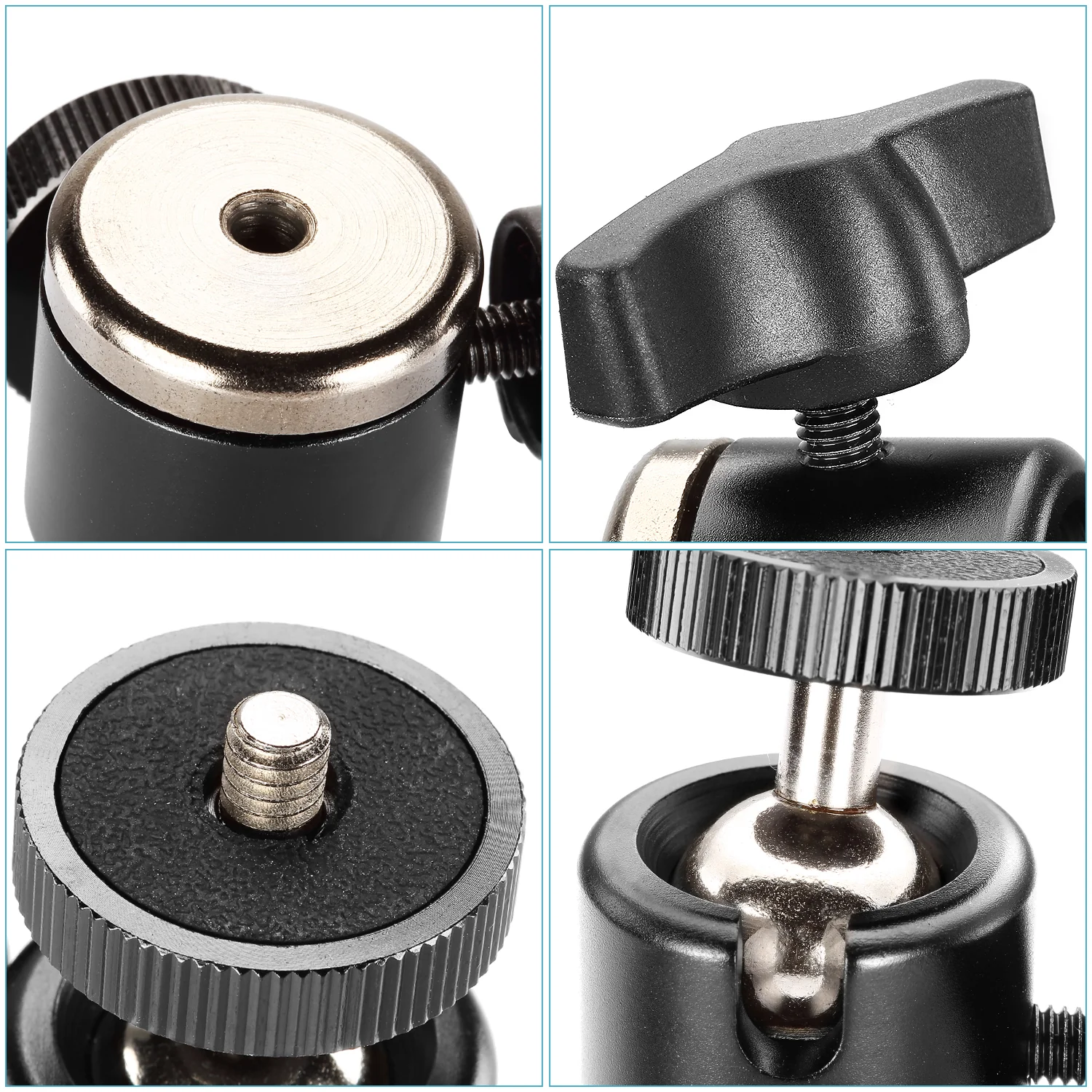 NEEWER Aluminum Alloy 360 Degree Rotating Swivel Mini Ball Head - Image 6