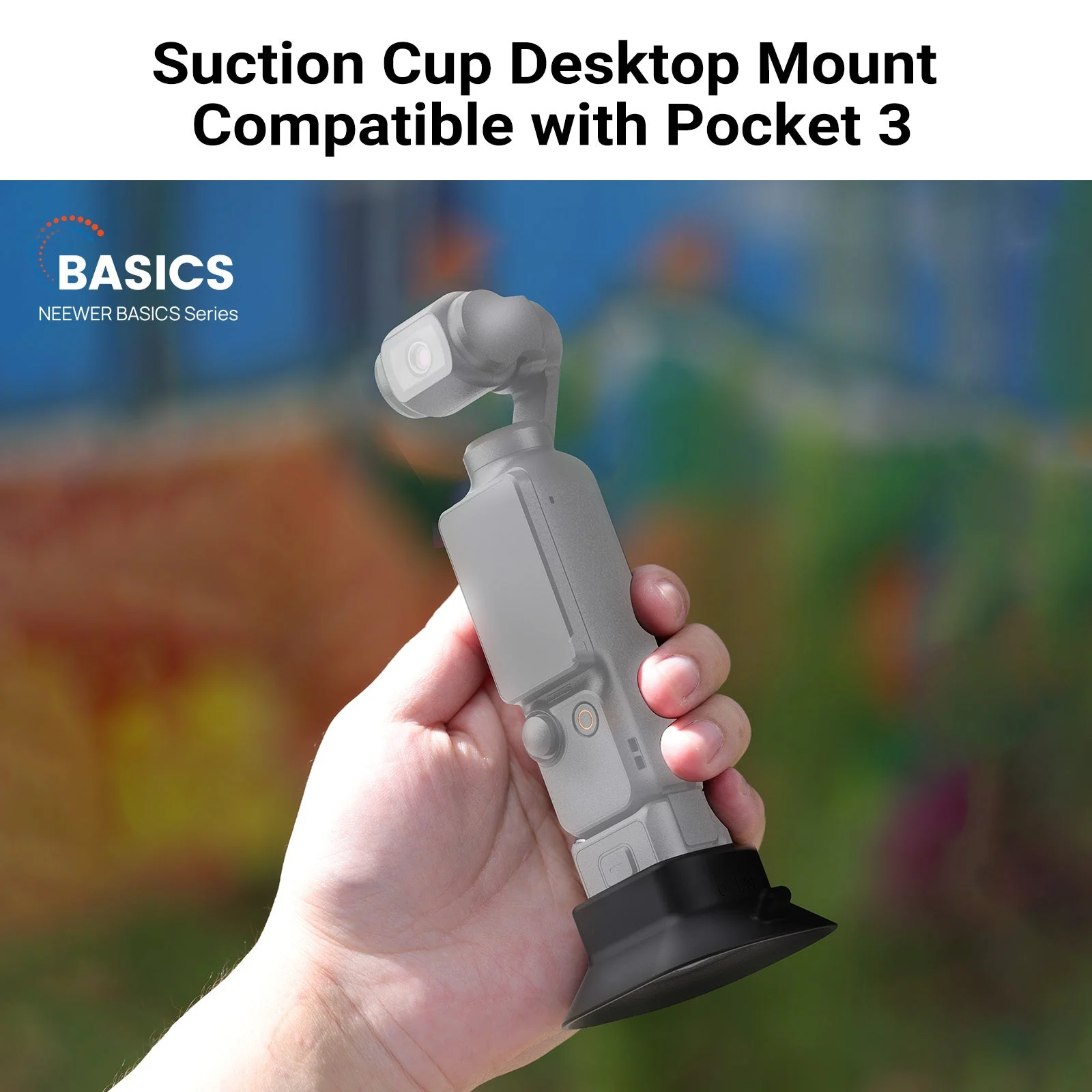 NEEWER BASICS AC023 Suction Cup Desktop Mount for DJI Osmo Pocket 3 - Image 2