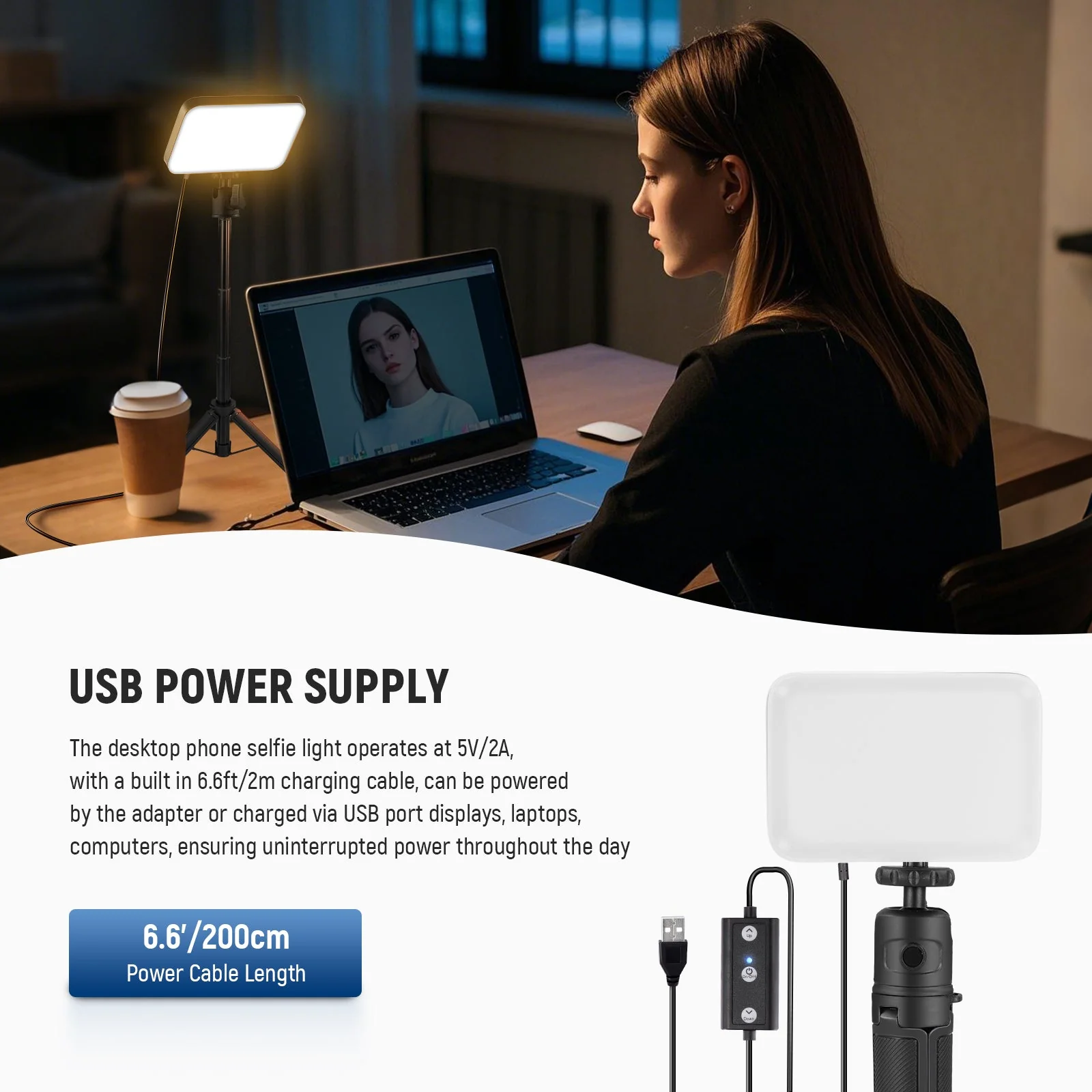 NEEWER BASICS BP66 LED Video Panel Desk Light - Image 4
