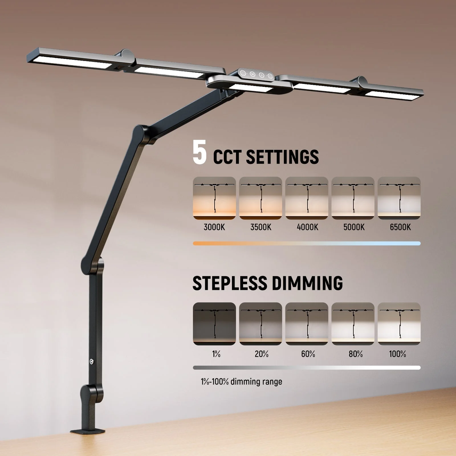 NEEWER BASICS DL01 32.5" Architect Desk Lamp - Image 4