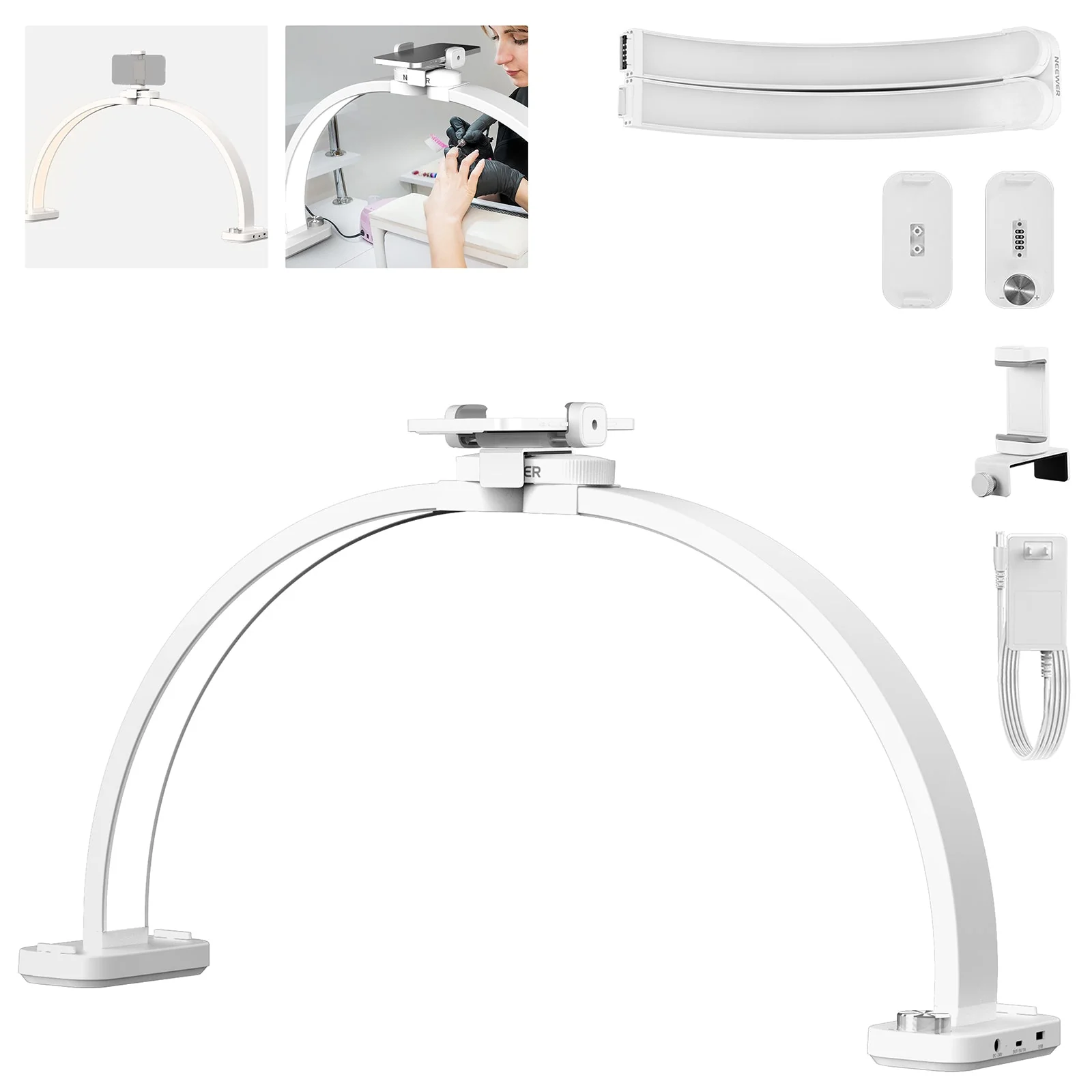 NEEWER BASICS HM01-D 29" 40W Foldable LED Nail Tech Arc Lamp