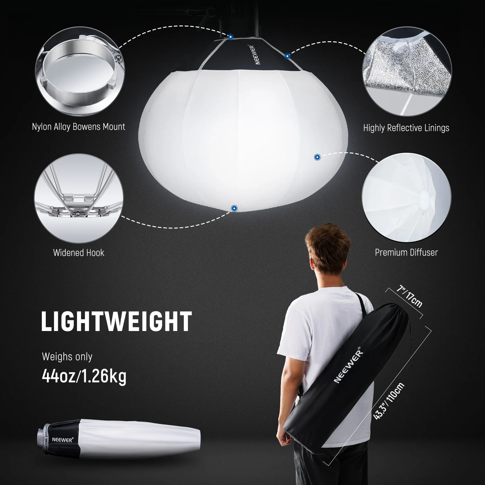 NEEWER BASICS NS15L/NS16L Lantern Softbox - Image 6