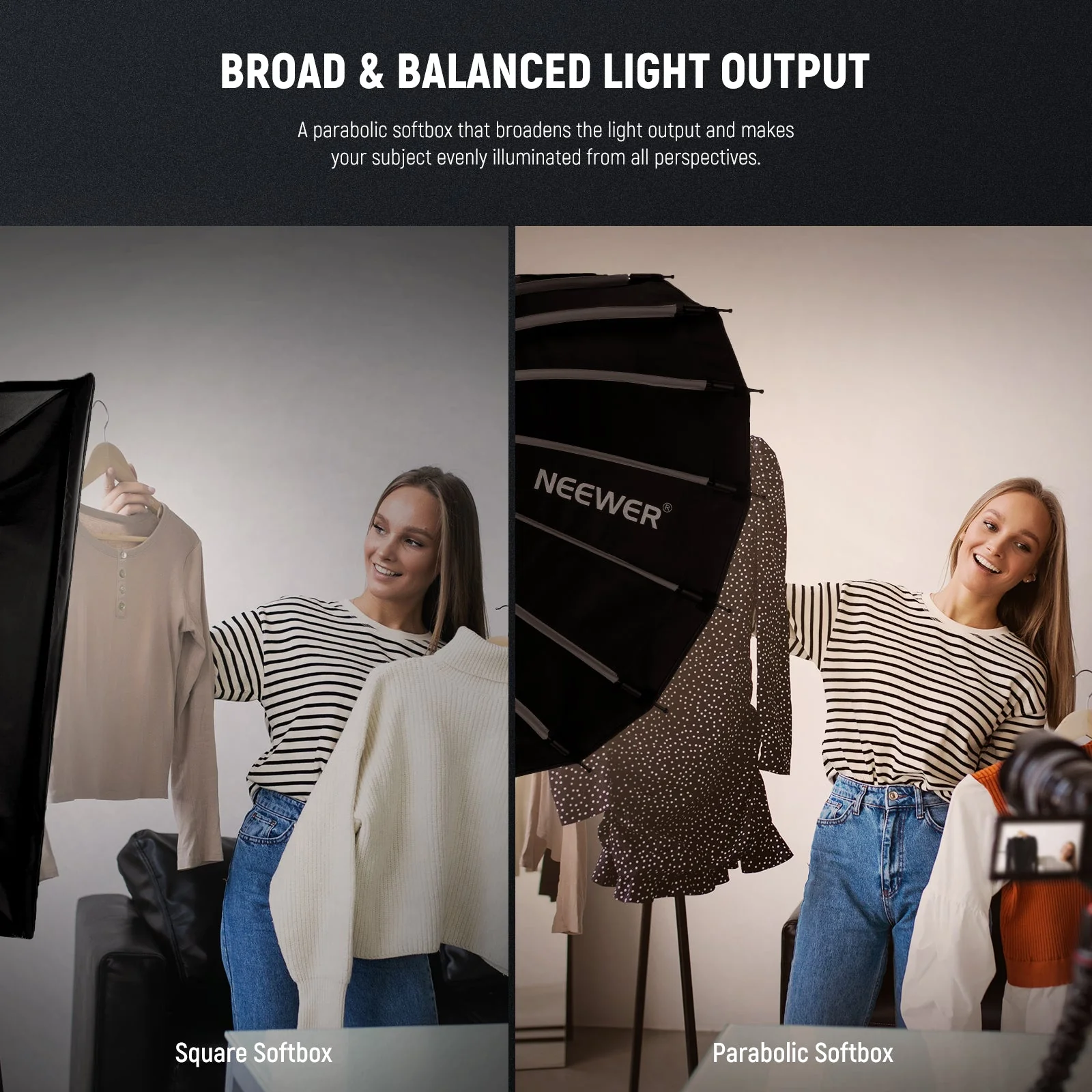 NEEWER BASICS NS36P/NS37P/NS38P/NS39P Parabolic Softbox - Image 12