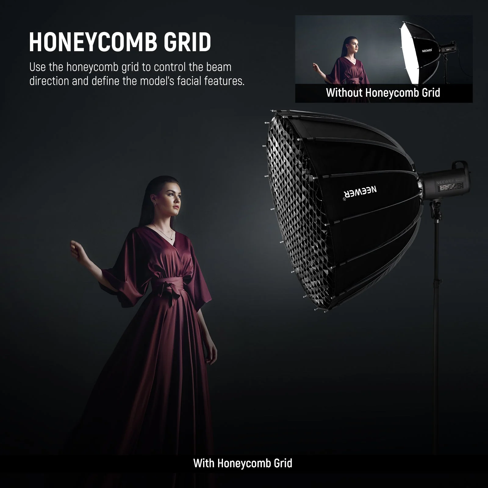 NEEWER BASICS NS36P/NS37P/NS38P/NS39P Parabolic Softbox - Image 22