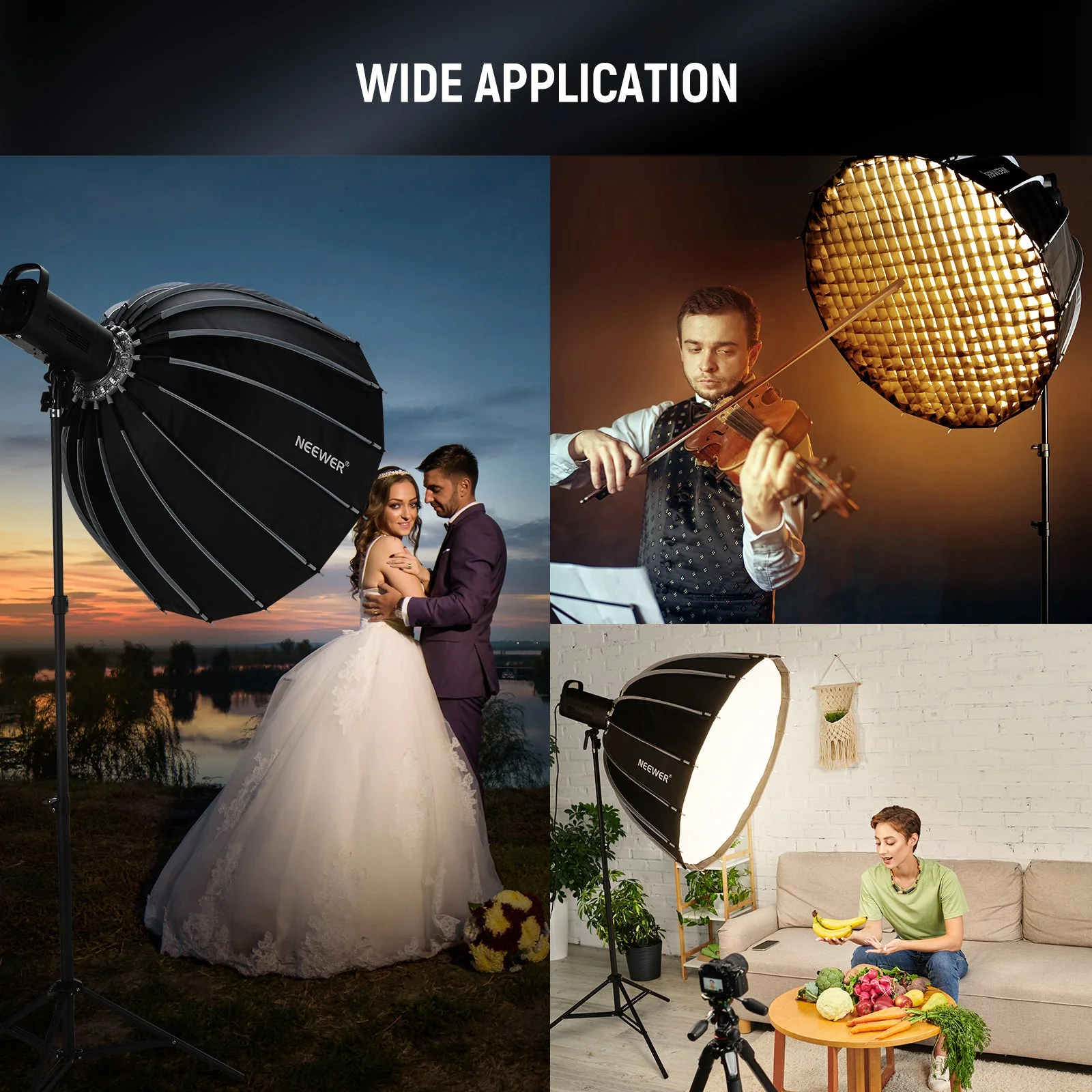 NEEWER BASICS NS36P/NS37P/NS38P/NS39P Parabolic Softbox - Image 32