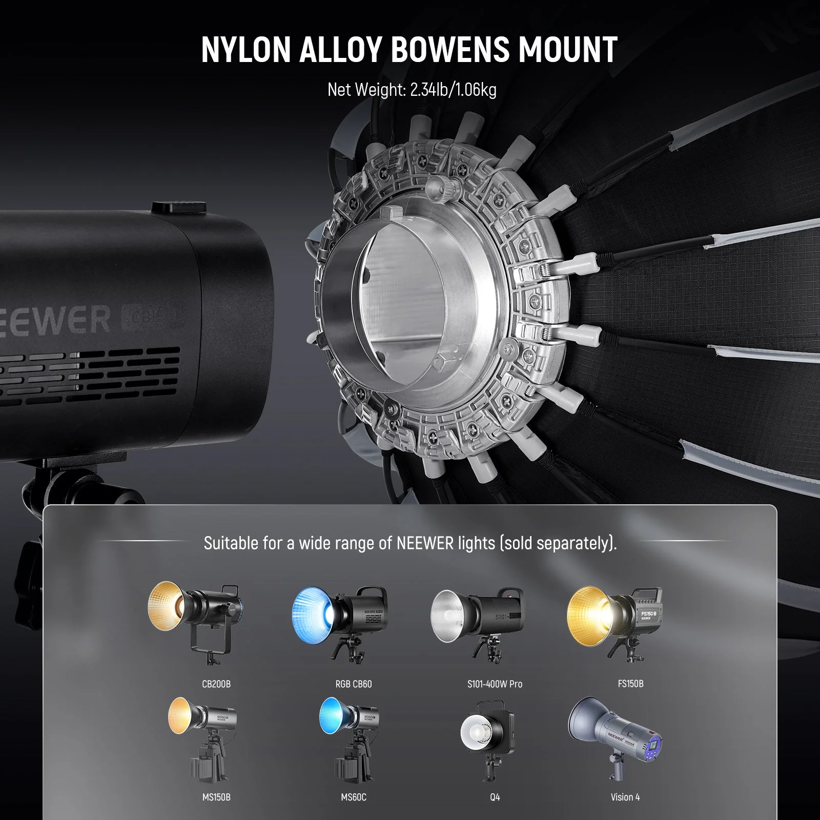 NEEWER BASICS NS36P/NS37P/NS38P/NS39P Parabolic Softbox - Image 6