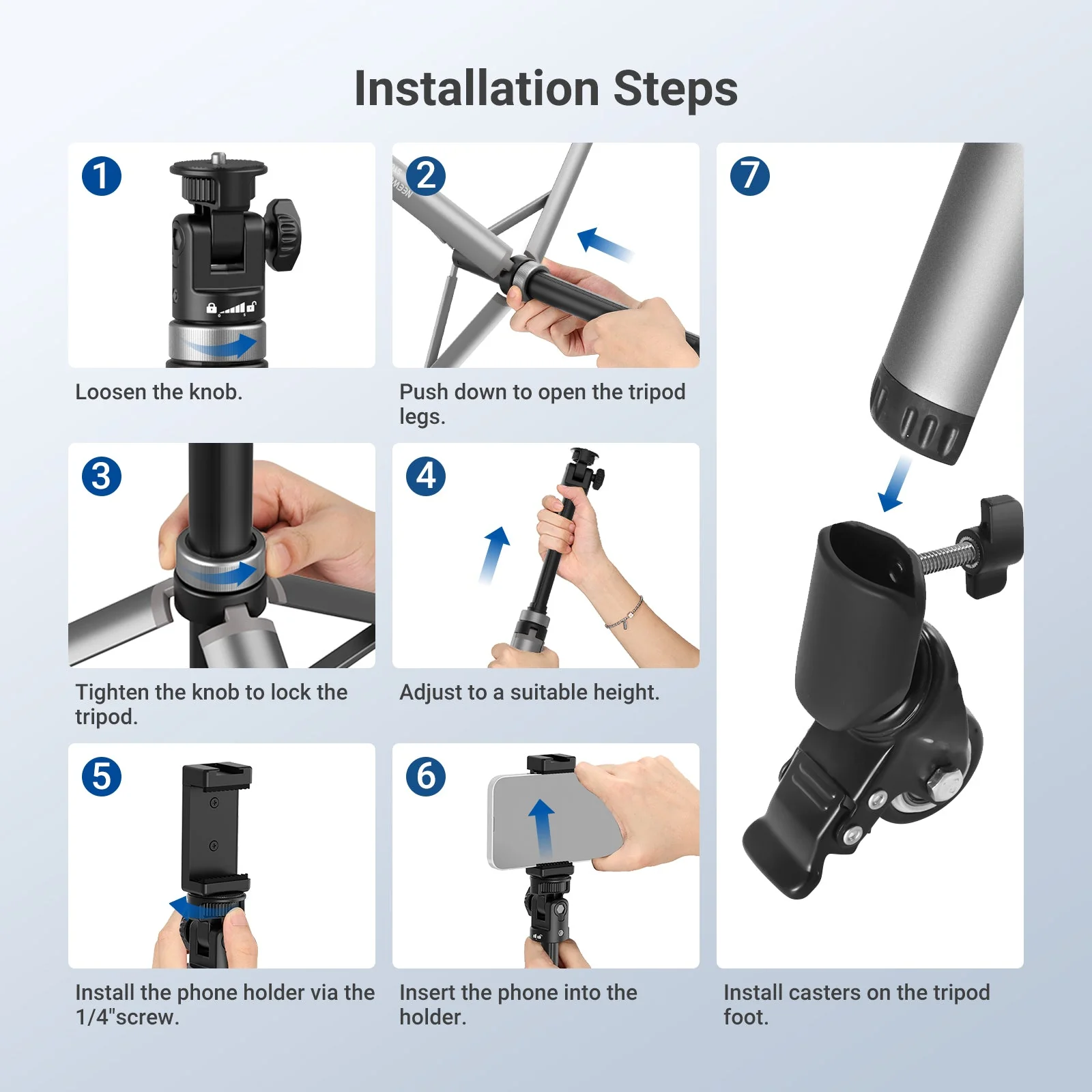 NEEWER BASICS ST012 Rolling Light Stand - Image 7