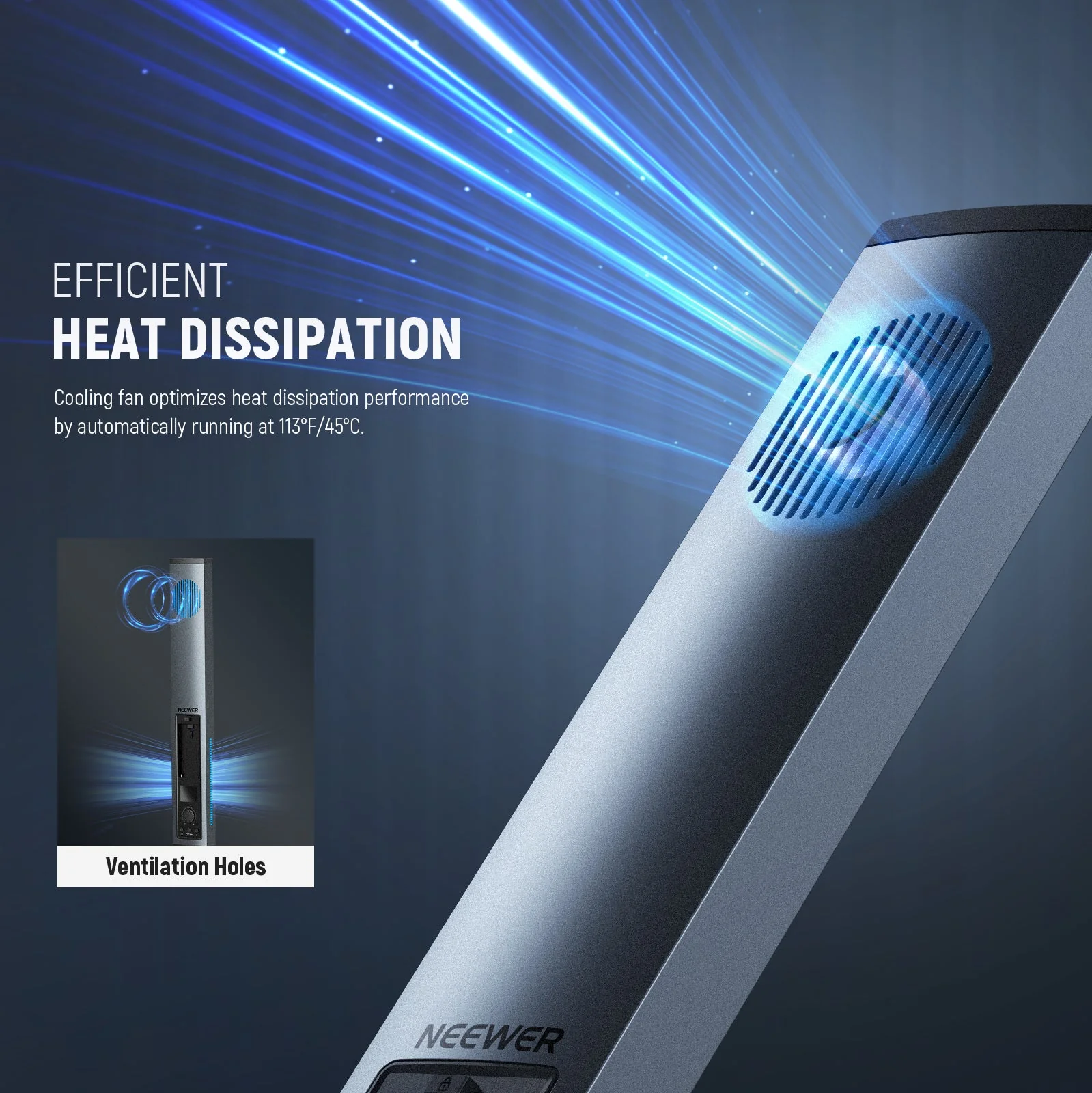 NEEWER BH20B Ultra Upgraded 40W Handheld LED Video Light Stick Kit - Image 3