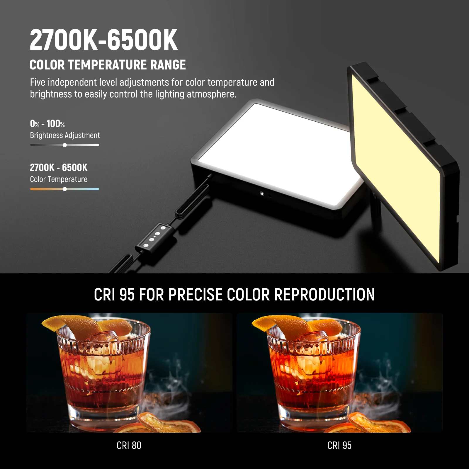 NEEWER BASICS BP300 Bi-Color LED Video Light Kit - Image 13