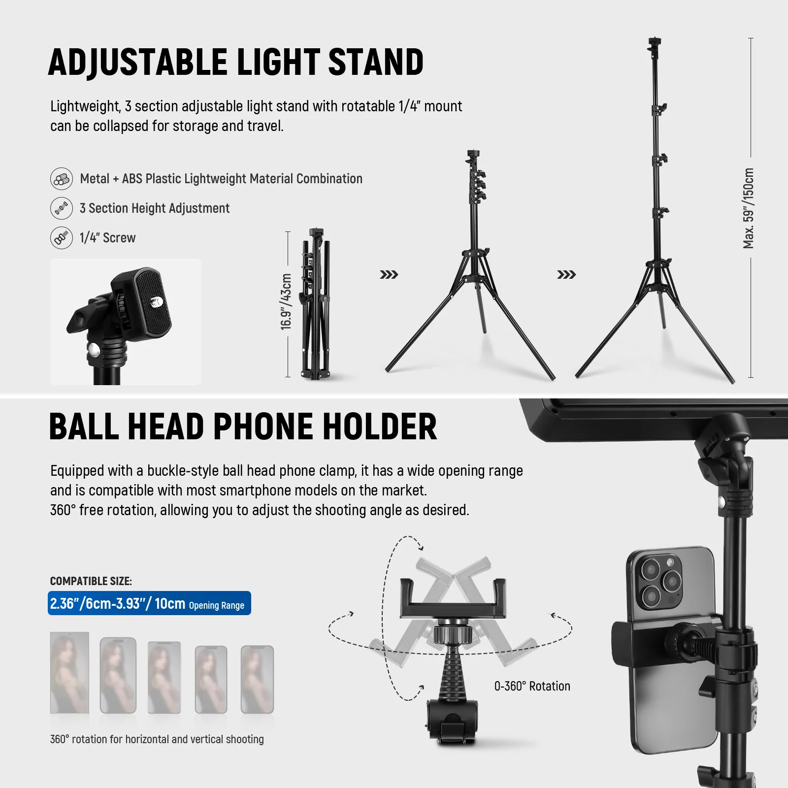 NEEWER BASICS BP300 Bi-Color LED Video Light Kit - Image 15