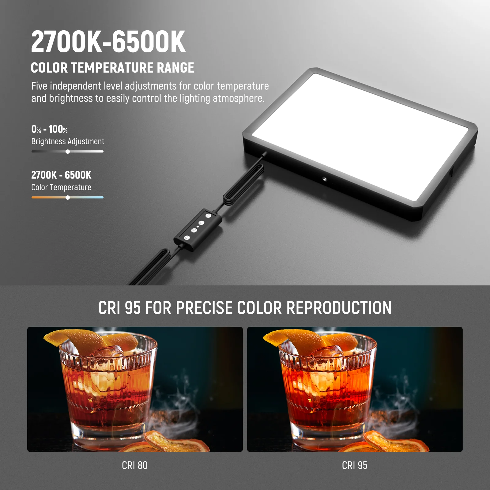 NEEWER BASICS BP300 Bi-Color LED Video Light Kit - Image 5
