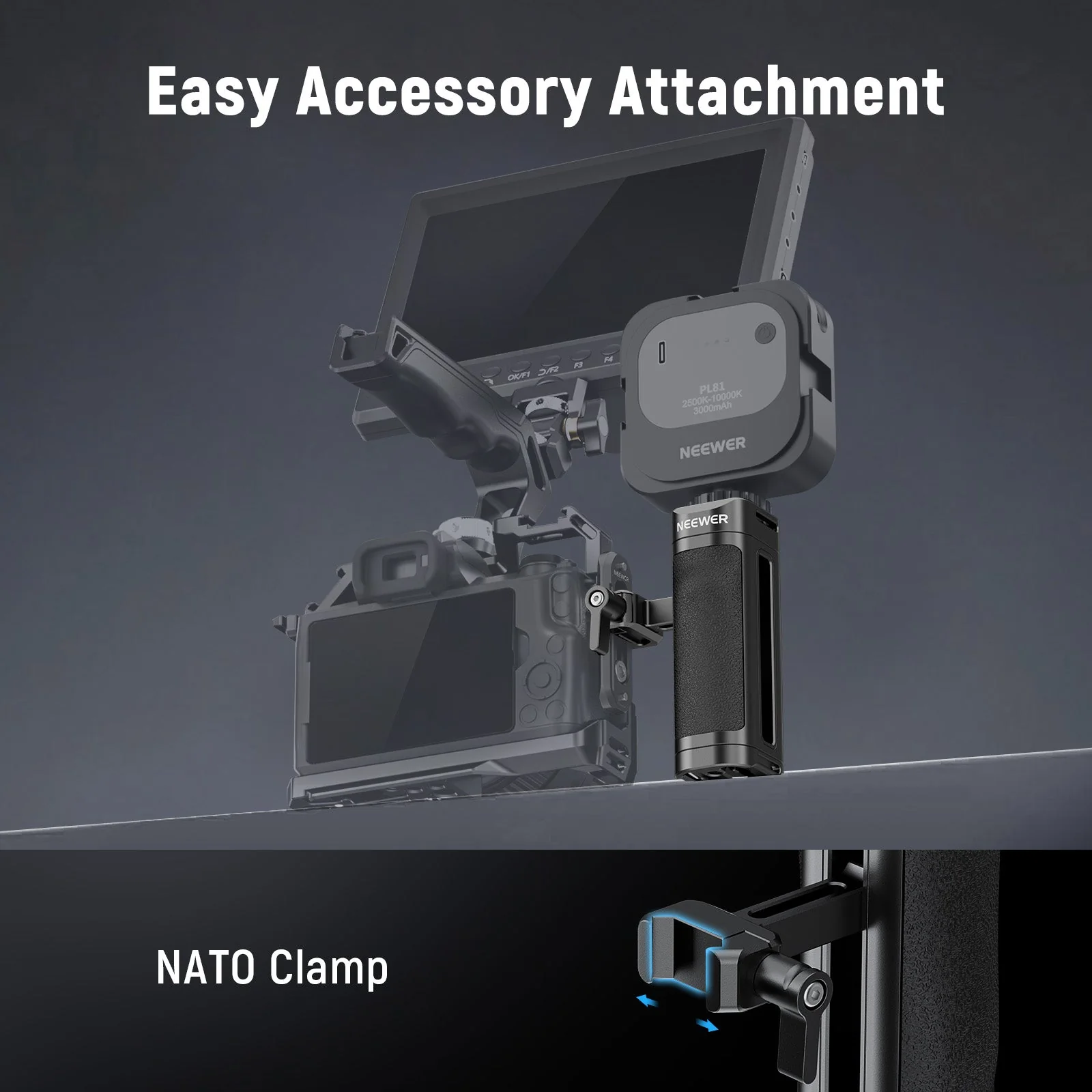 NEEWER CA068H Lightweight NATO Side Handle - Image 2