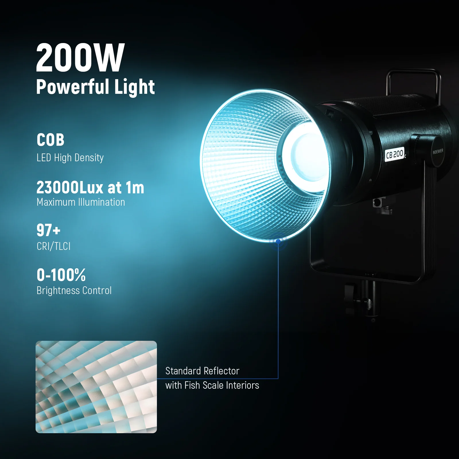 NEEWER CB200C 200W RGB LED Video Light - Image 7