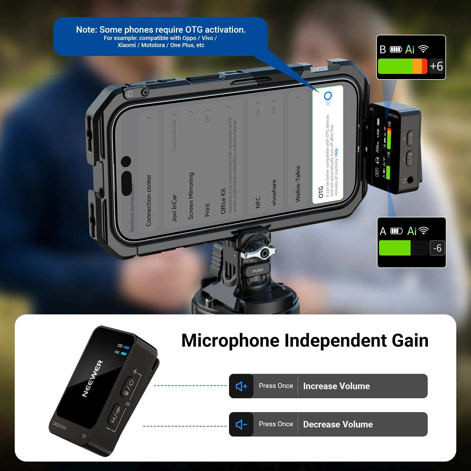 NEEWER CM26 MAX AI Wireless Lav Mic - Image 3