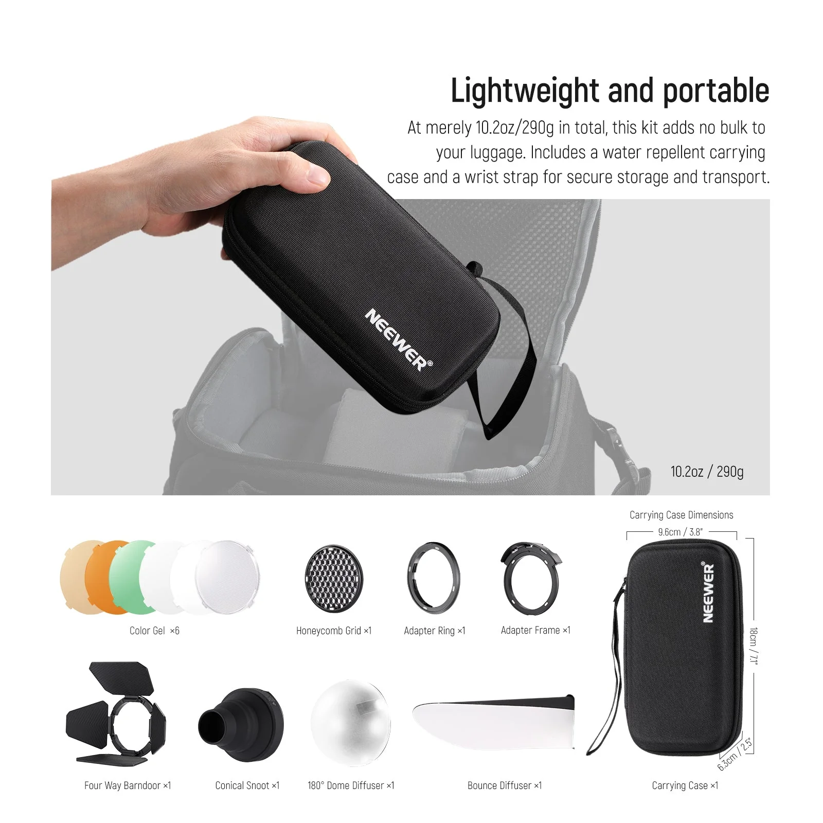 NEEWER CRM2 Round Flash Magnetic Accessories Kit - Image 7