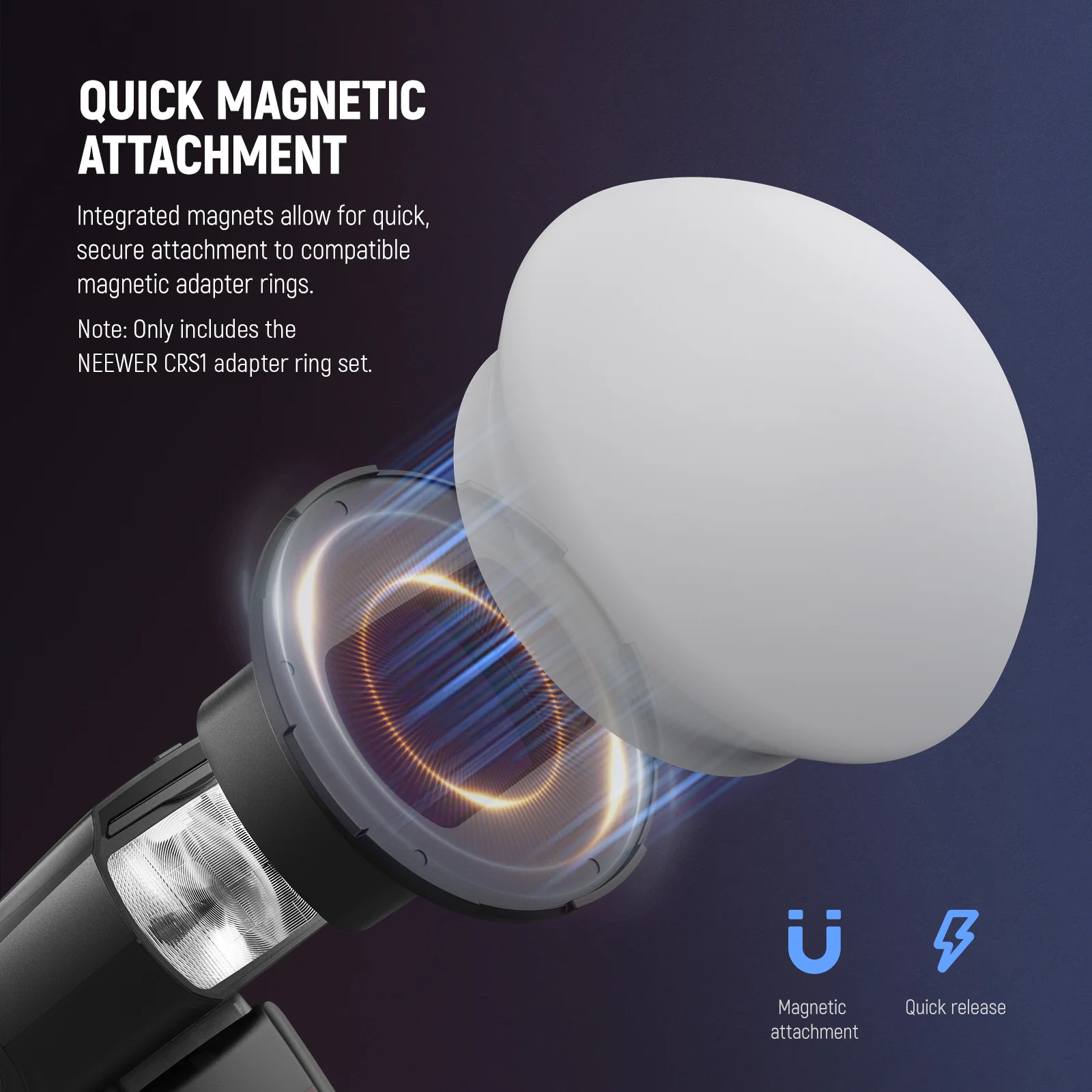 NEEWER CRS13/CRS14 Flash Magnetic Adapter Ring - Image 16