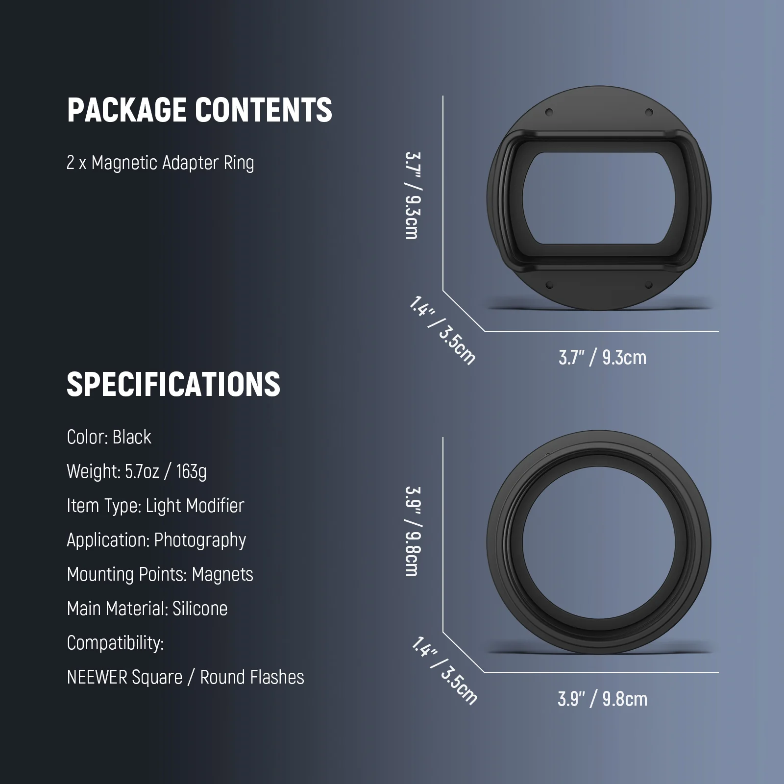NEEWER CRS13/CRS14 Flash Magnetic Adapter Ring - Image 19
