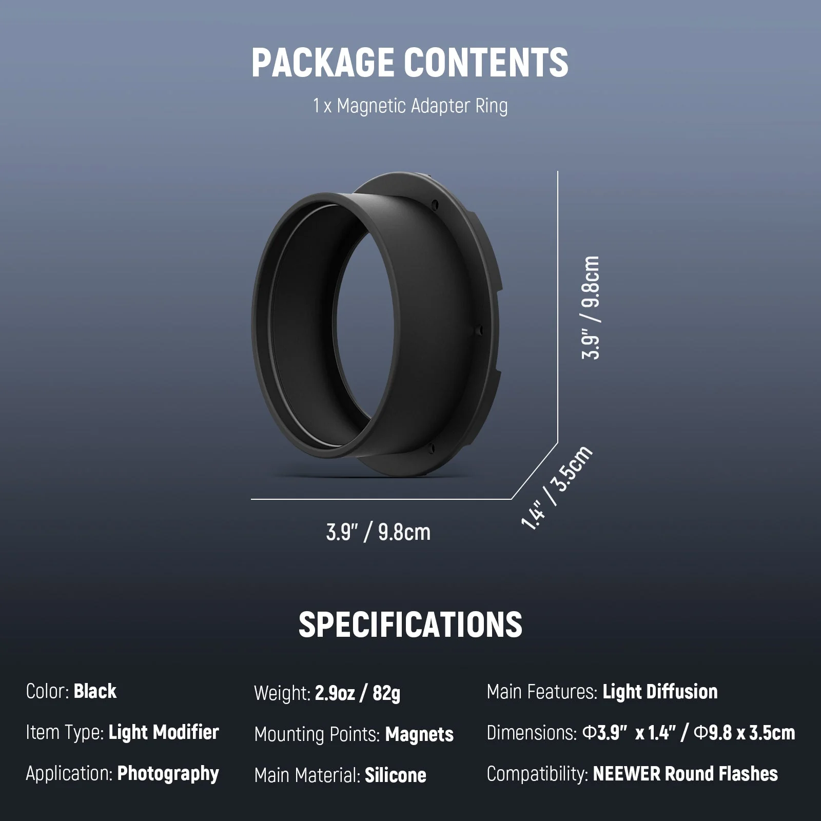 NEEWER CRS13/CRS14 Flash Magnetic Adapter Ring - Image 7