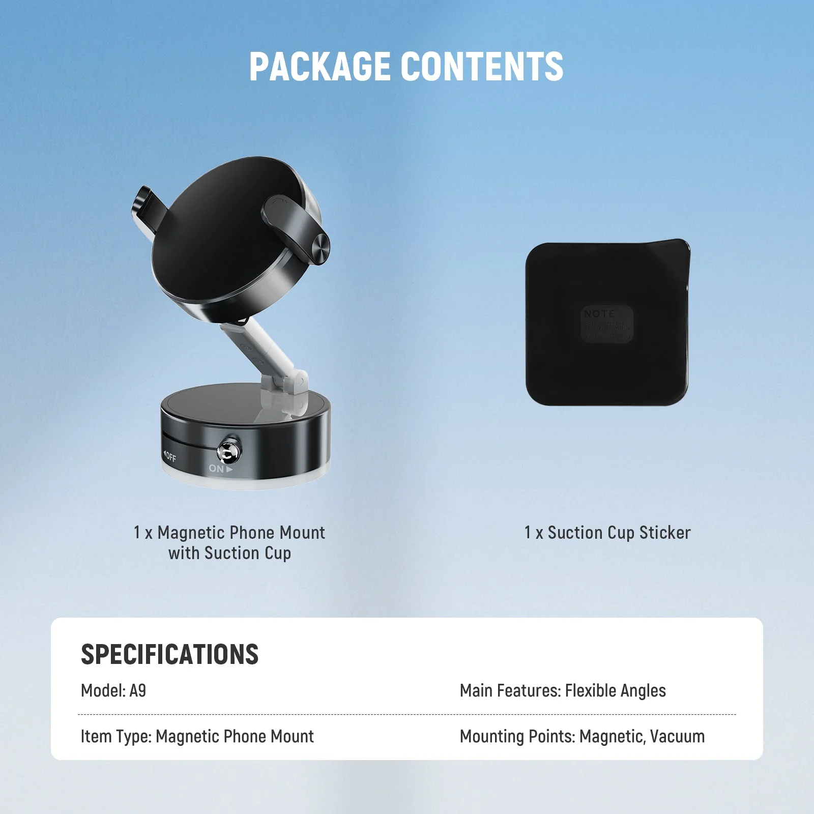 NEEWER ENTRY LEVEL VERSION A9 Magnetic Phone Mount Holder - Image 7