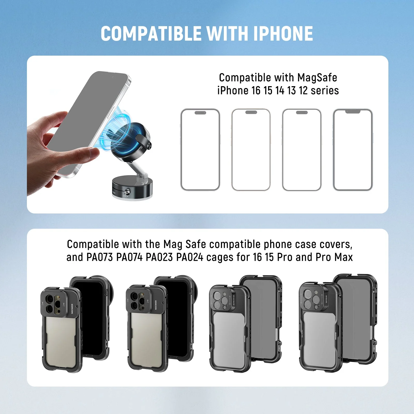 NEEWER ENTRY LEVEL VERSION A9 Magnetic Phone Mount Holder - Image 8