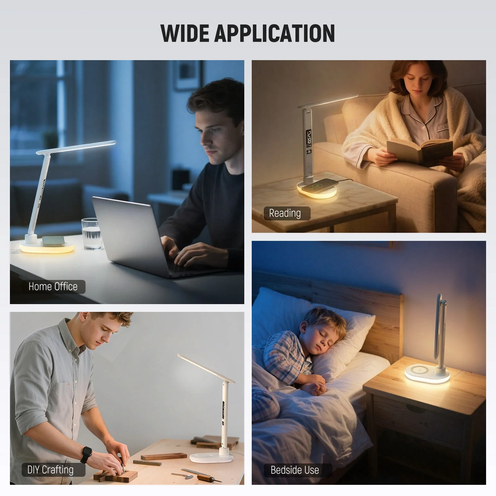 NEEWER ENTRY LEVEL VERSION N20 LED Desk Lamp with Wireless Charger - Image 7