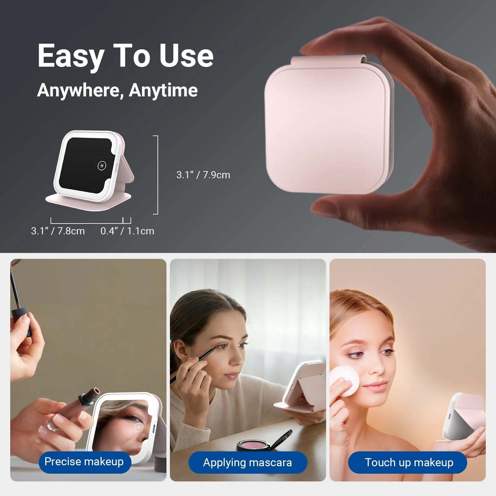 NEEWER ENTRY LEVEL VERSION N26/N27 Lighted Makeup Mirror with LED Lights - Image 6