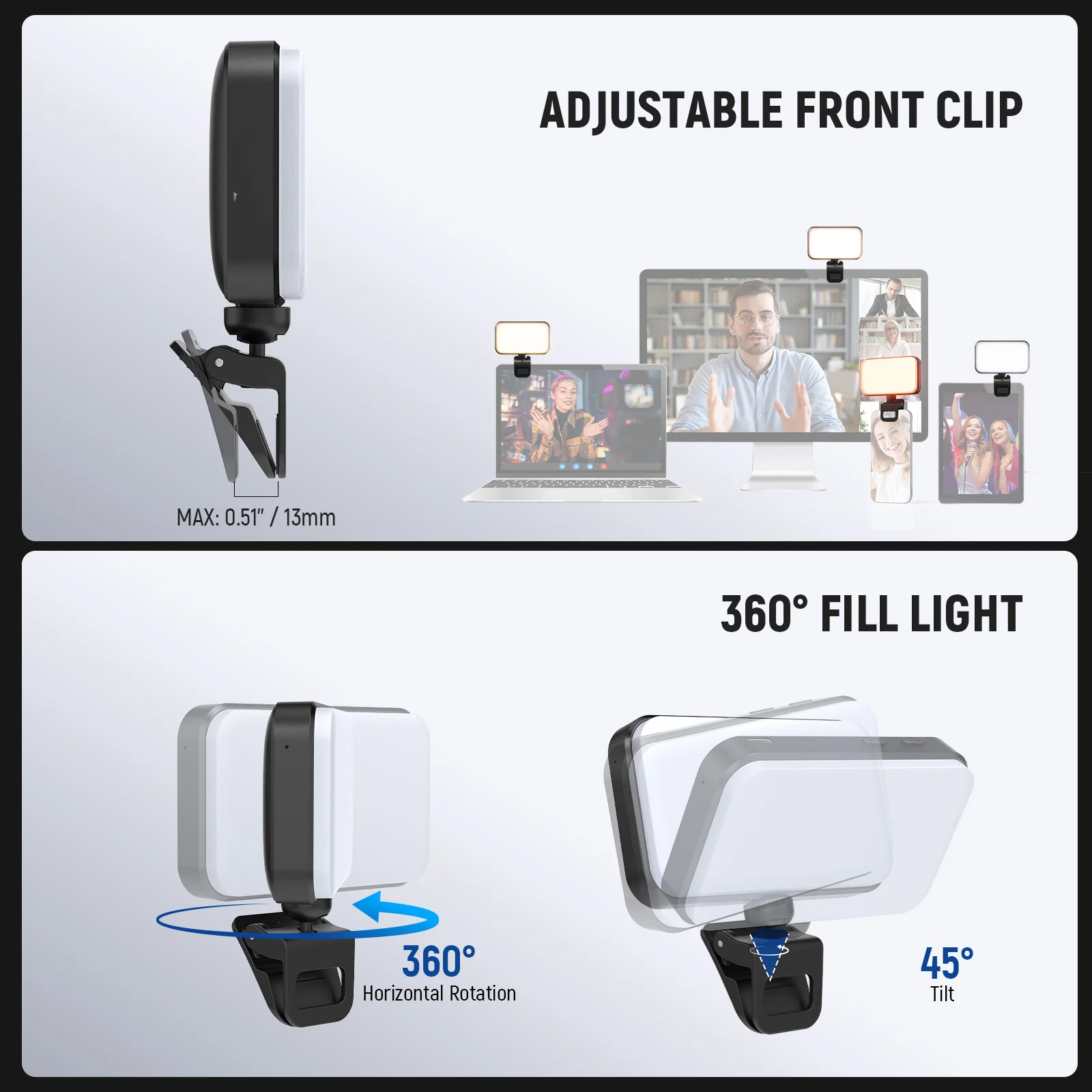 NEEWER ENTRY LEVEL VERSION N8/N6 Clip on LED Selfie Light - Image 14