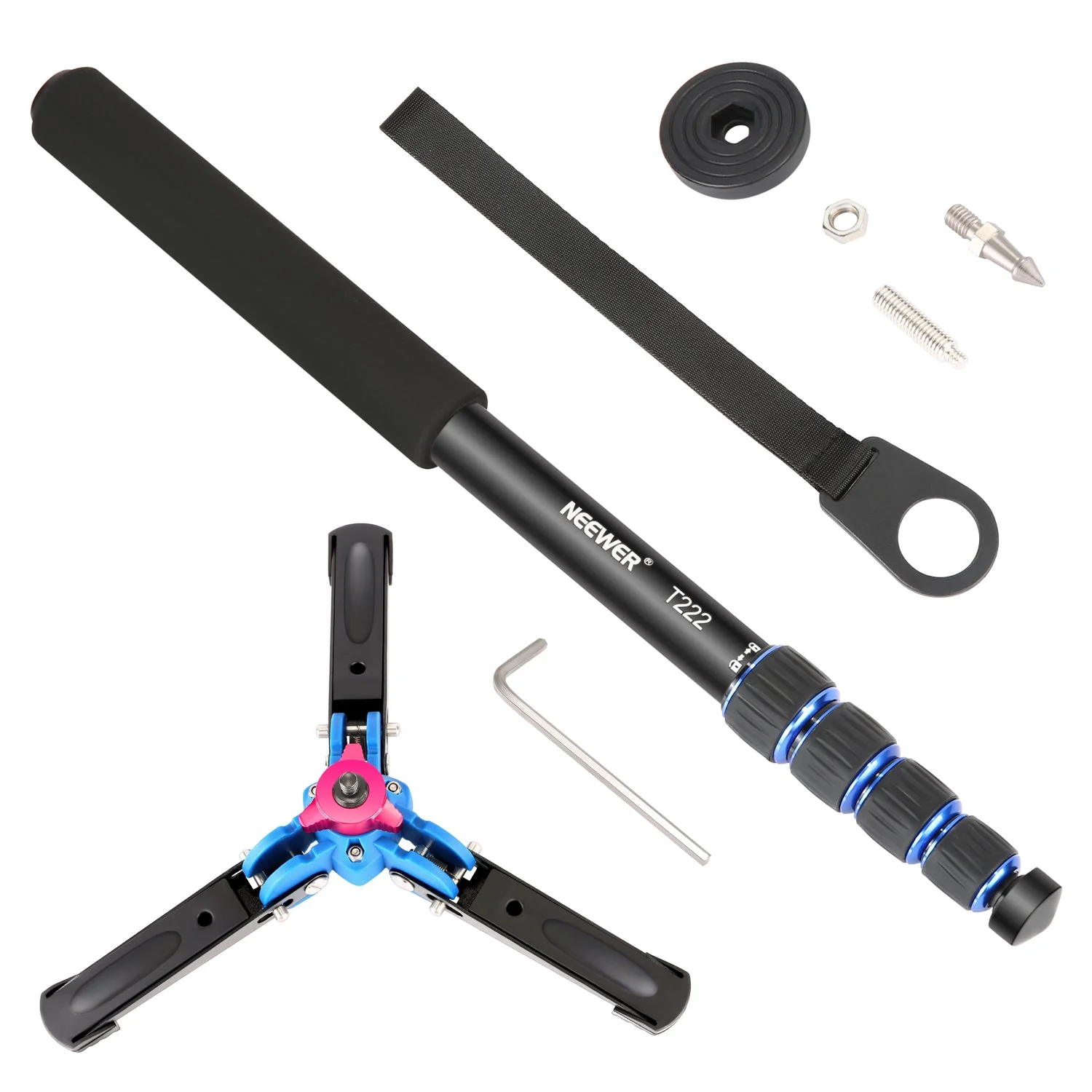 NEEWER T222 Extendable Camera Monopod Stand Base - Image 2