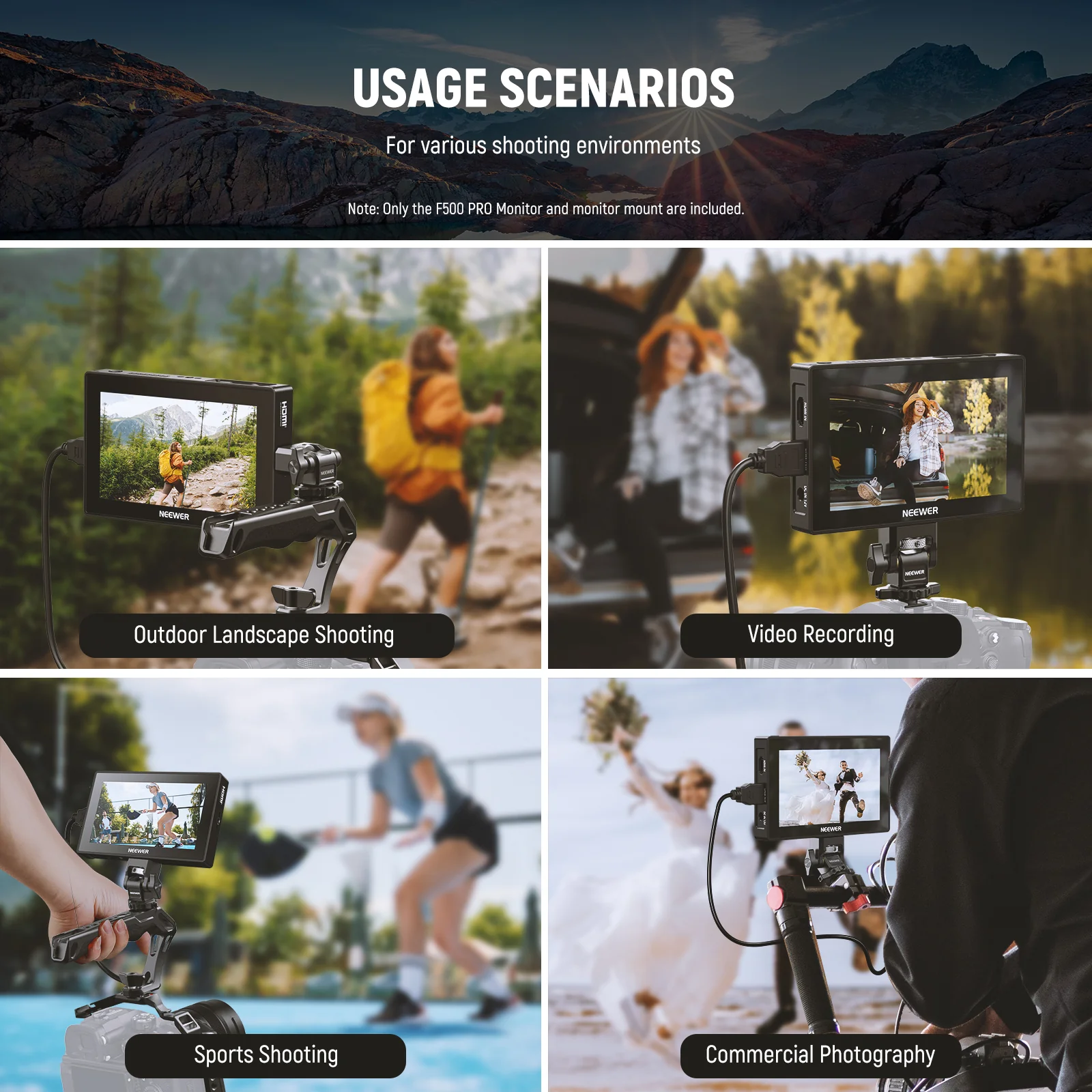 NEEWER F500 PRO LED 5.5" Camera Touch Screen Monitor - Image 8