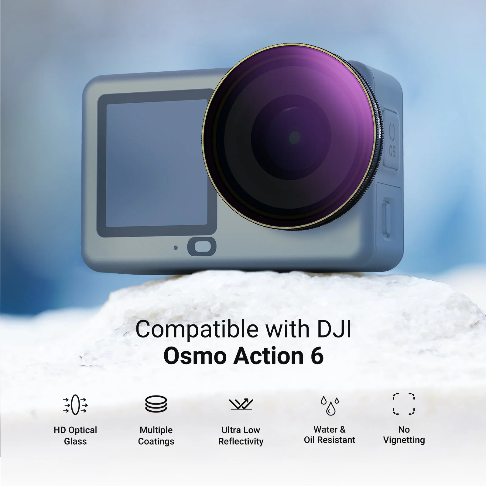 NEEWER Filter Set Compatible with DJI Osmo Action 6 - Image 2