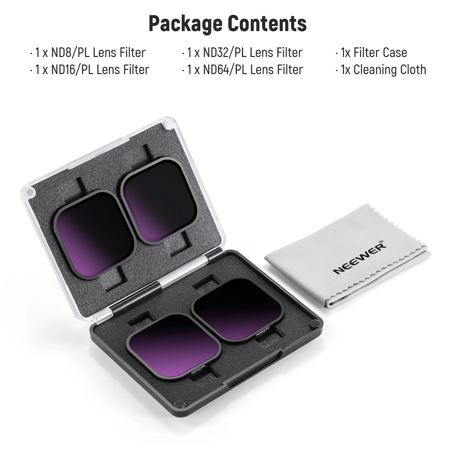 NEEWER FL-85 4 Pack ND/PL Filter Set For Insta360 ACE PRO - Image 8